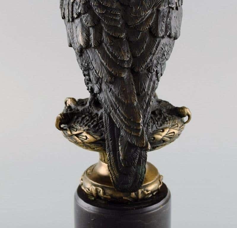 Archibald Thorburn, Scotland, Bird Of Prey In Solid Bronze photo vinterior