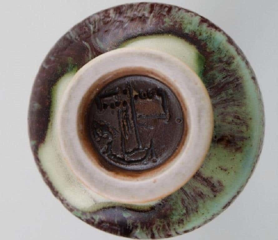 Berndt Friberg For Gustavsberg Studiohand, Miniature Vase, 1970s photo vintage