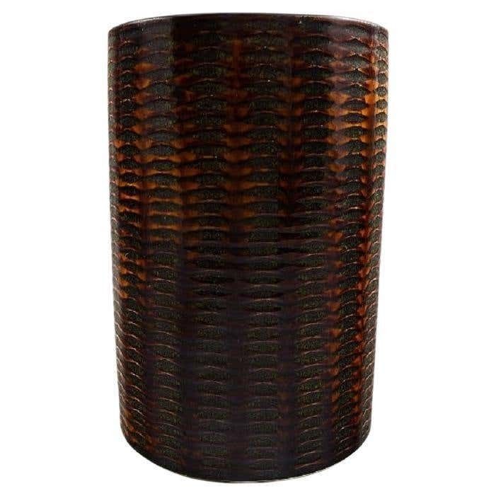 Stig Lindberg, Gustavsberg, Domino Vase In Ceramic, 1950s