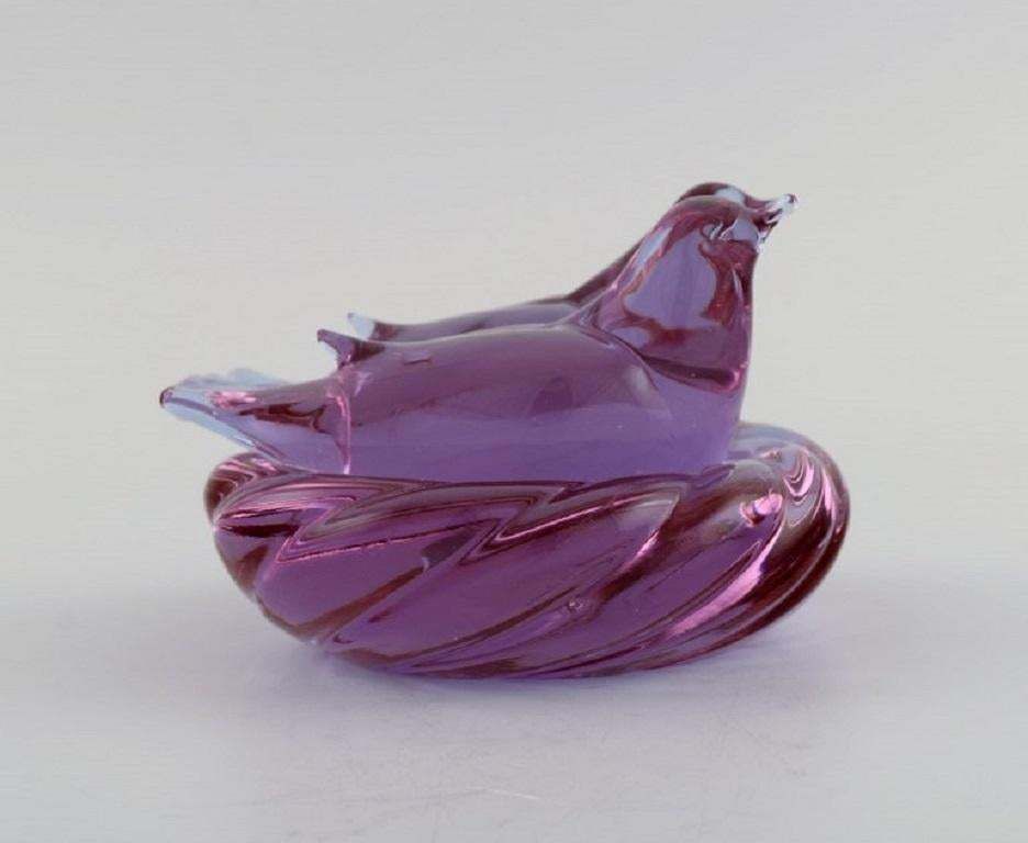 Archimede Seguso Venice Murano Sculpture In Art Glass Doves photo 393.0