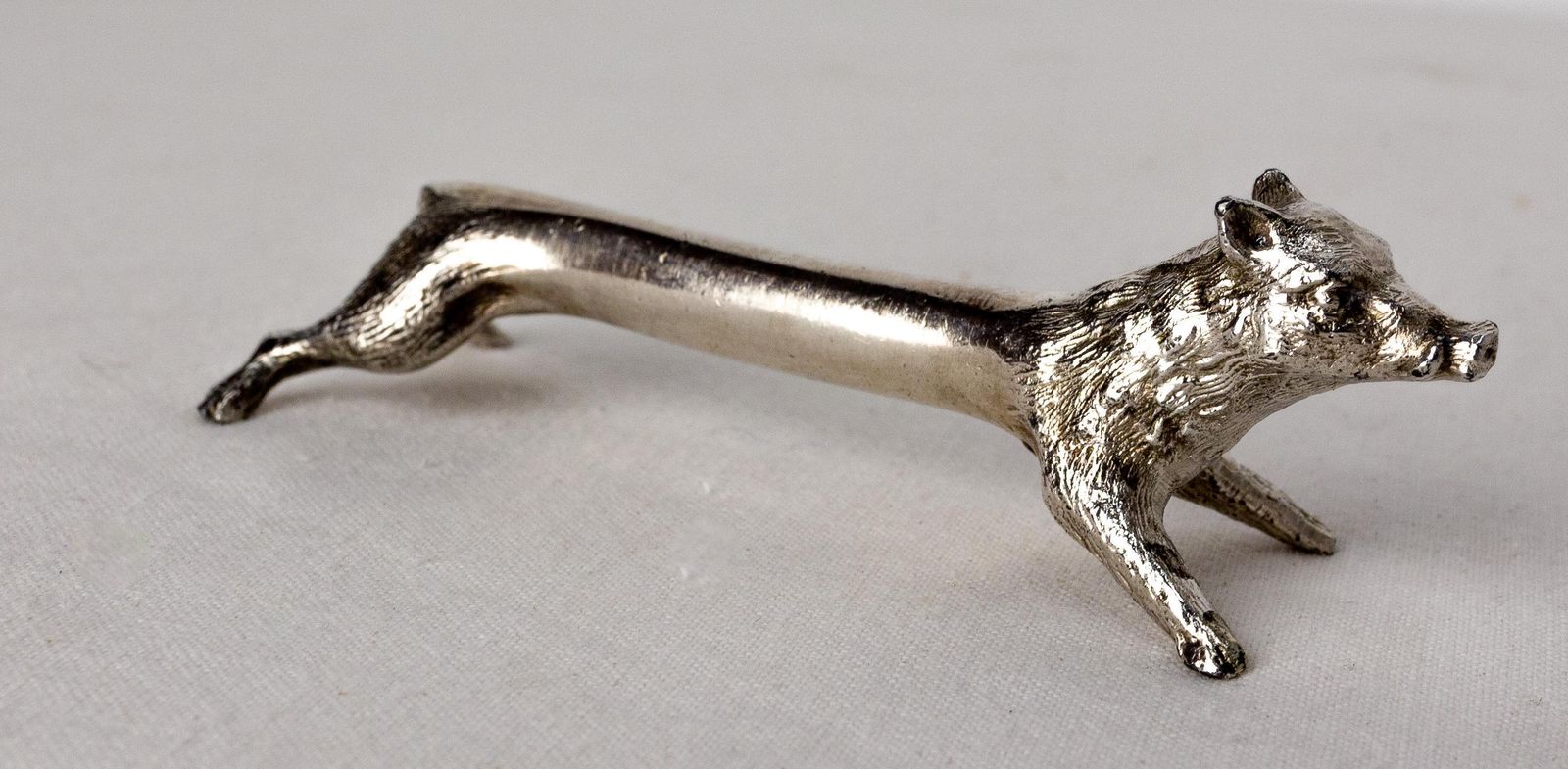 photo vinterior Set Of Chrome Six Knife Holder In The Shape Of Animals C 1890