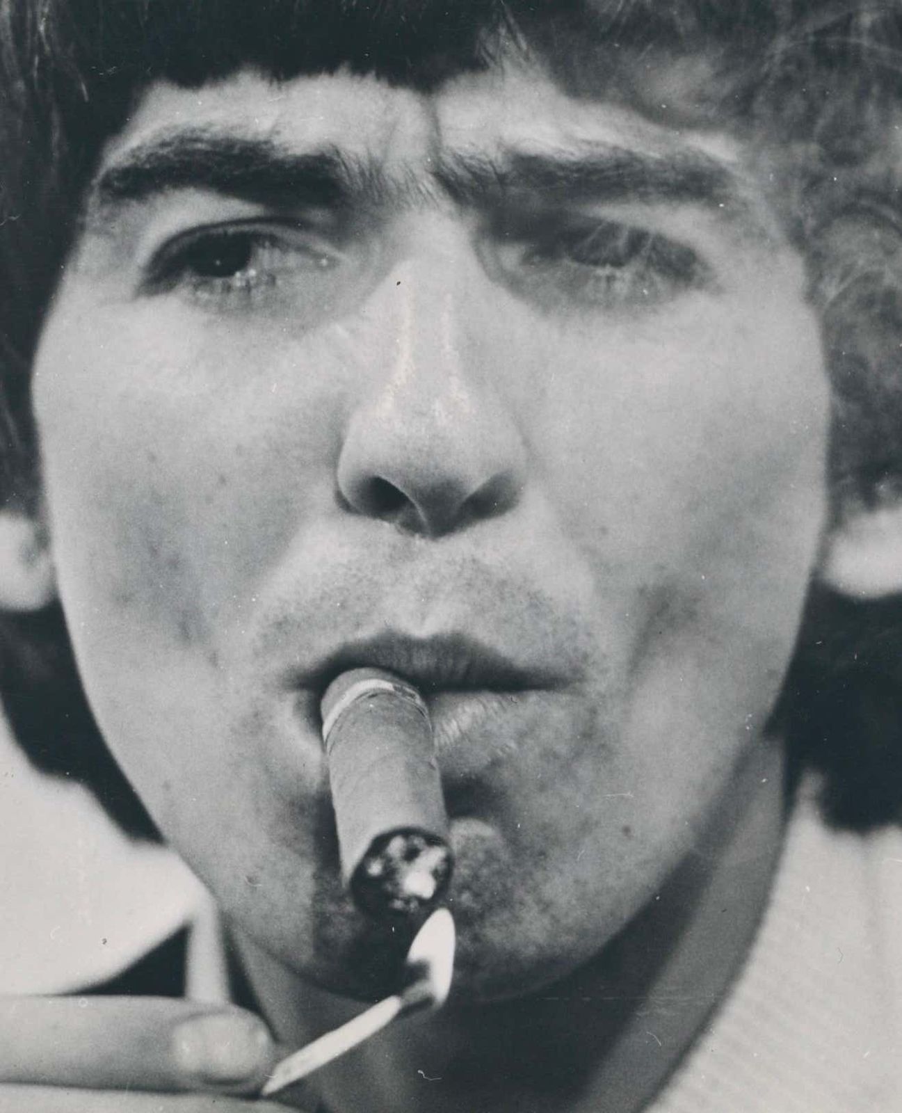 Martin Weaver George Harrison, Cigar, Black And White Photography, Ca. 1970s photo furniture