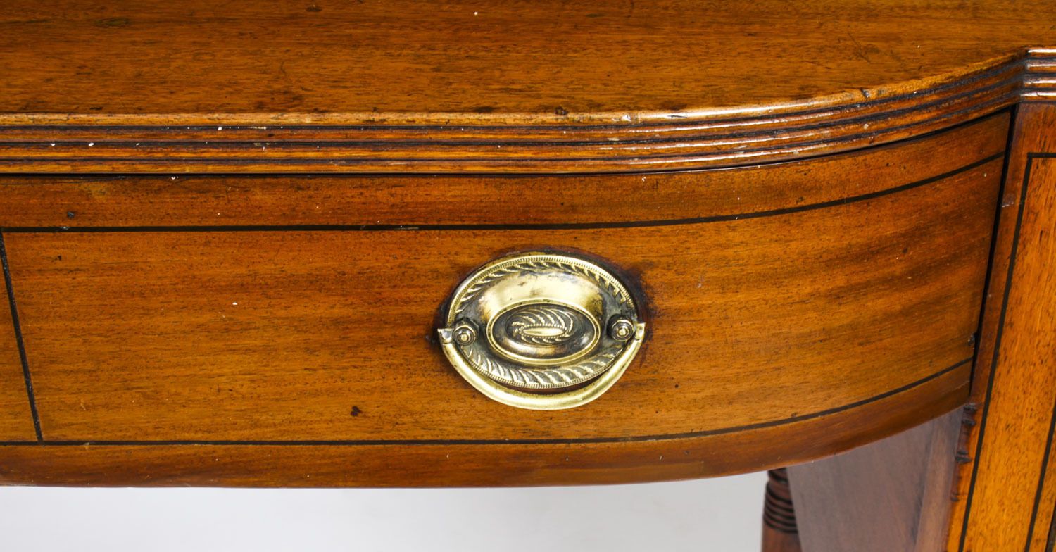 Furniture Antique George III  Mahogany And Line Inlaid Sideboard Ca 1790 photo