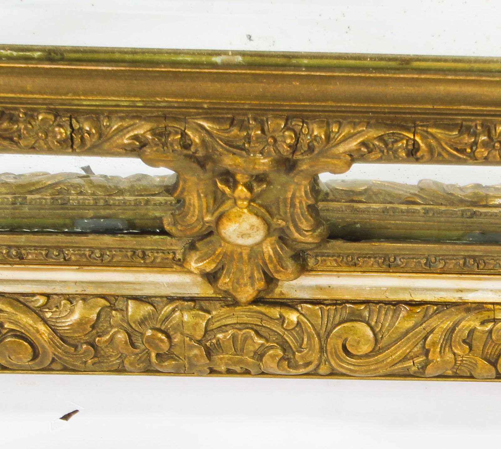 Antique French Giltwood Overmantel Louis Revival  Mirror C1860 19th C  160x103cm photo 2750.0