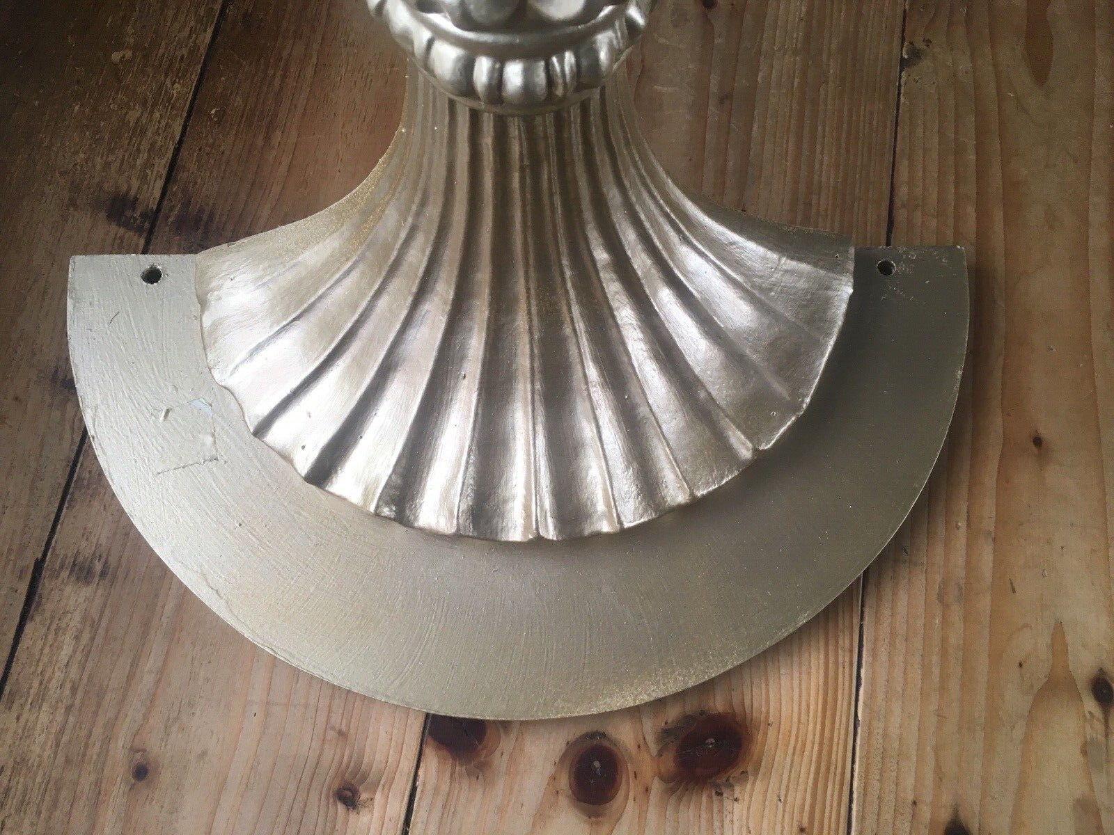 photo for sale Vintage Gold Rococo Italian Baroque Wooden Scalloped Leaf Wall Bracket Shelf