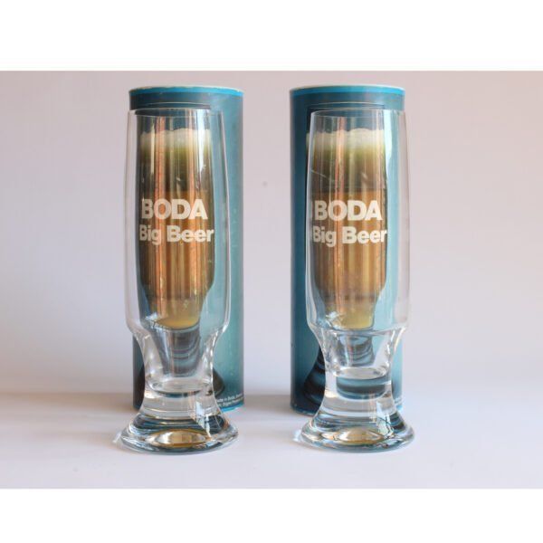 Big Beer Beer Glasses By Signe Persson Melin For Boda Sweden 1970s Set Of 2 photo Home Decor