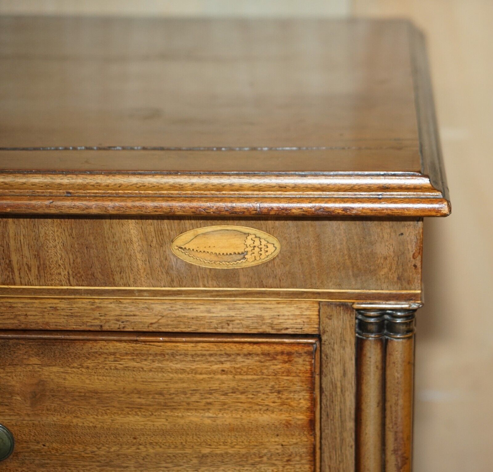 Large Fine Antique Thomas Chippendale Sheraton Revival Mahogany Chest Of Drawers photo for sale