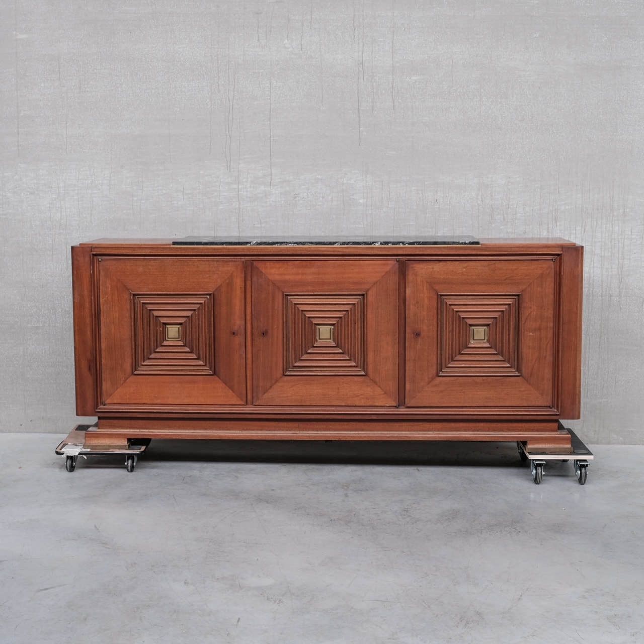 Large French Art Deco Sideboard In Manner Of Maxime Old