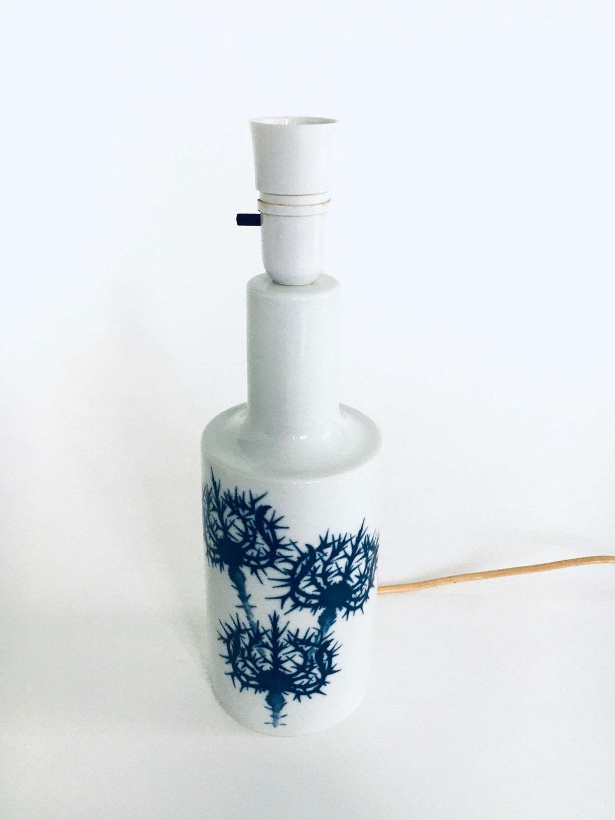 Midcentury Modern Scandinavian Design Ceramic Lamp Base By Fog & Morup, Denmark 1960's photo 279.0