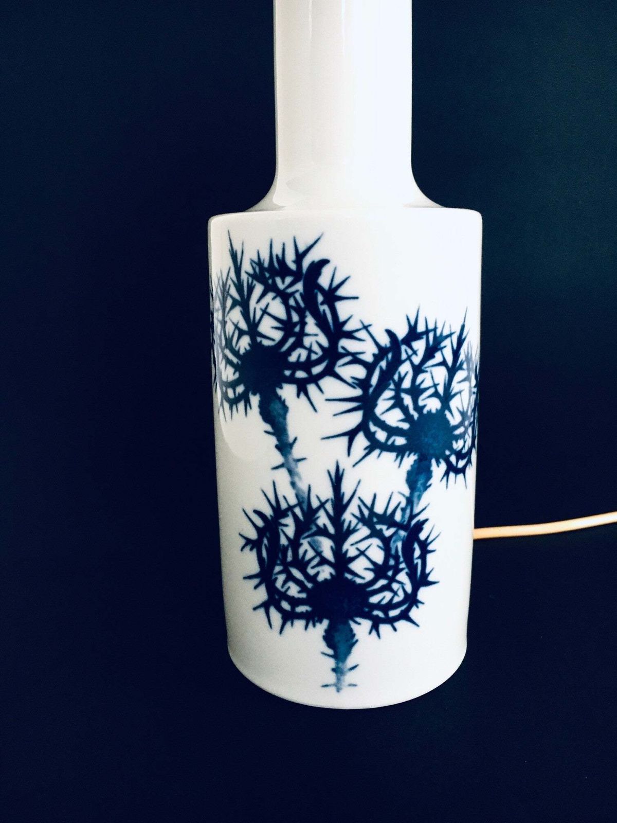 279.0 Midcentury Modern Scandinavian Design Ceramic Lamp Base By Fog & Morup, Denmark 1960's photo