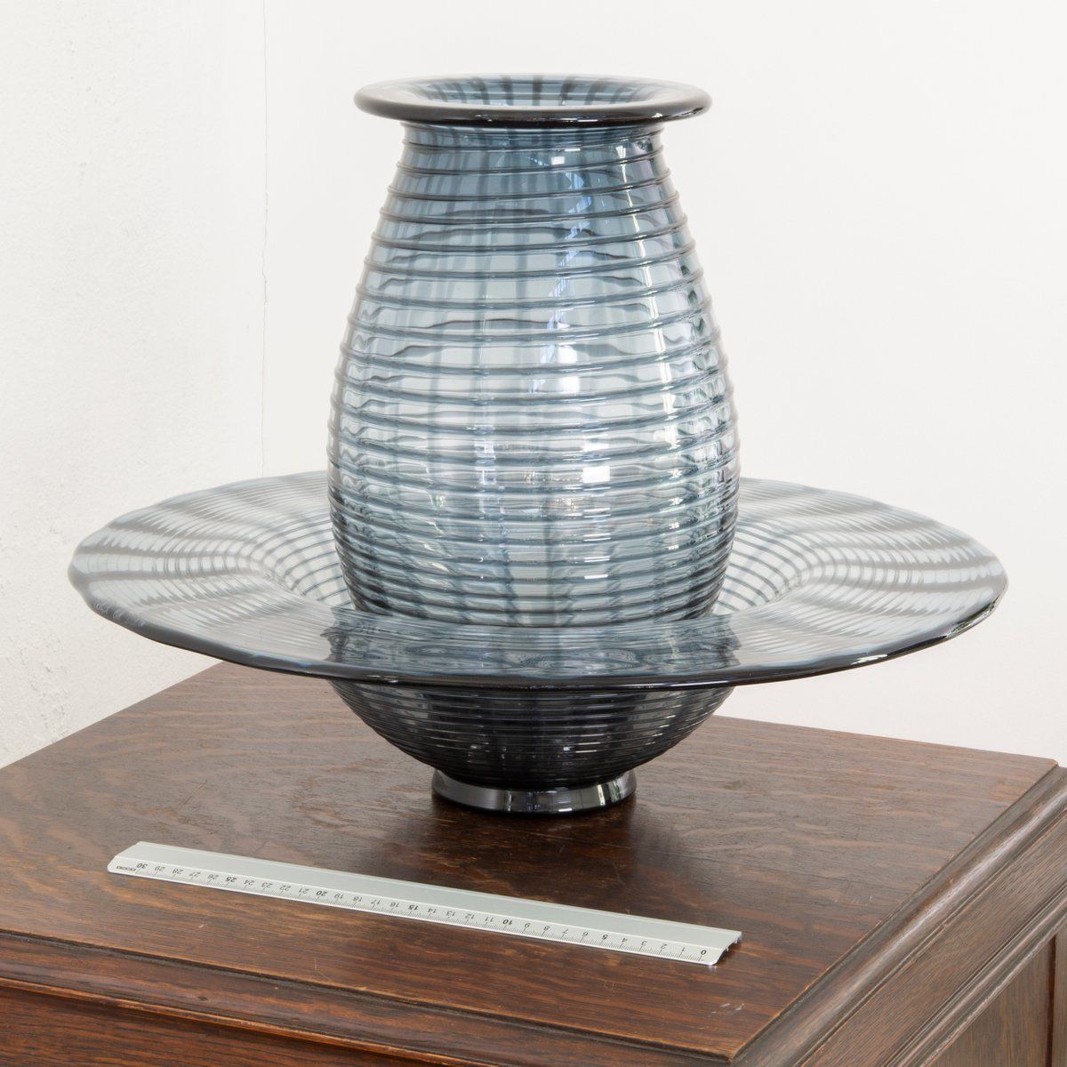 Large Murano Glass Bowl And Vase By Paolo Crepax, Set Of 2 photo vintage
