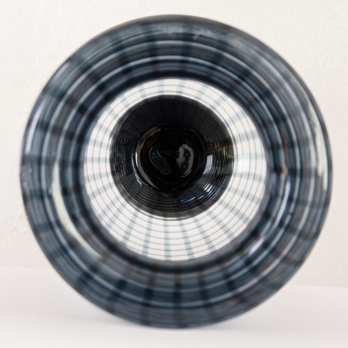 639.0 Large Murano Glass Bowl And Vase By Paolo Crepax, Set Of 2 photo