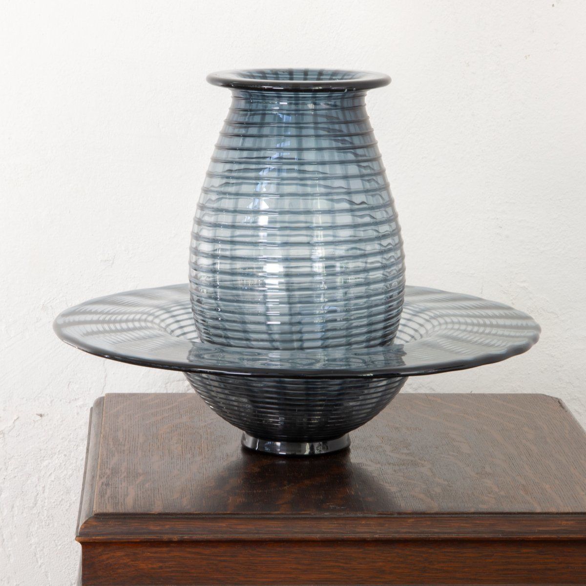 photo buy Large Murano Glass Bowl And Vase By Paolo Crepax, Set Of 2