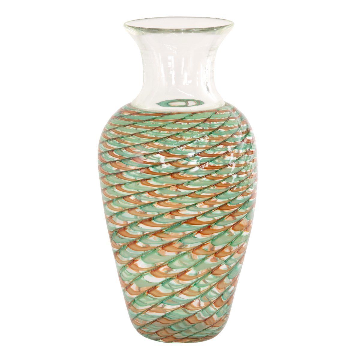 Phoenician Vase In Murano Glass By Archimede Seguso