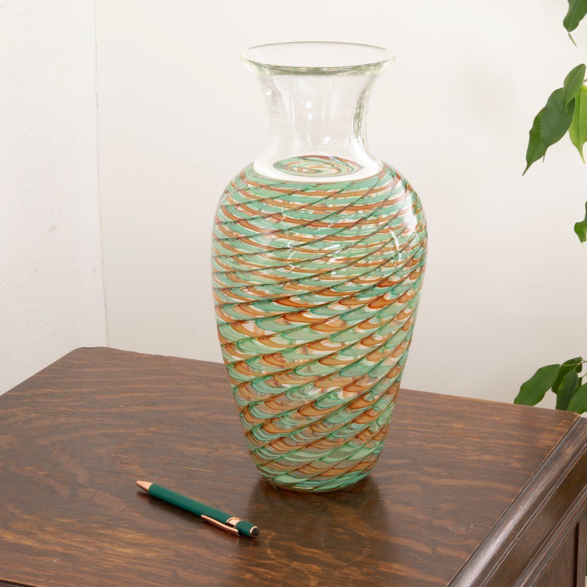 Phoenician Vase In Murano Glass By Archimede Seguso photo buy