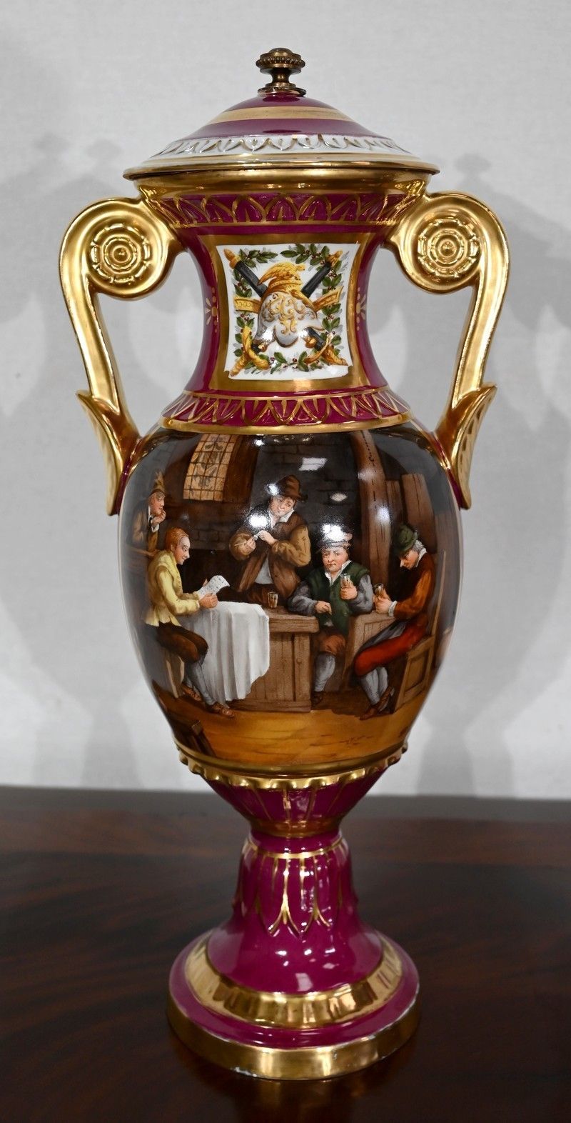 Pair Of Paris Porcelain Vases  Early 20th Century photo 1006.31