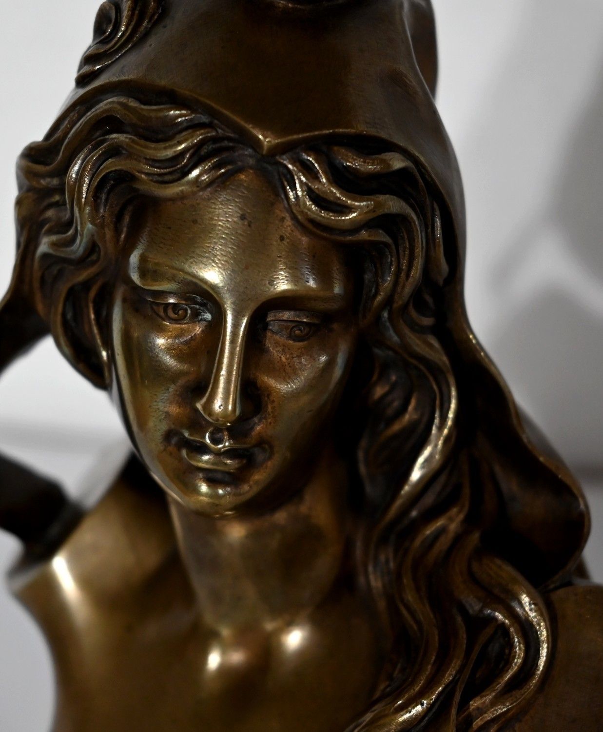 Bust Of Marianne In Bronze  Early 20th Century photo Art