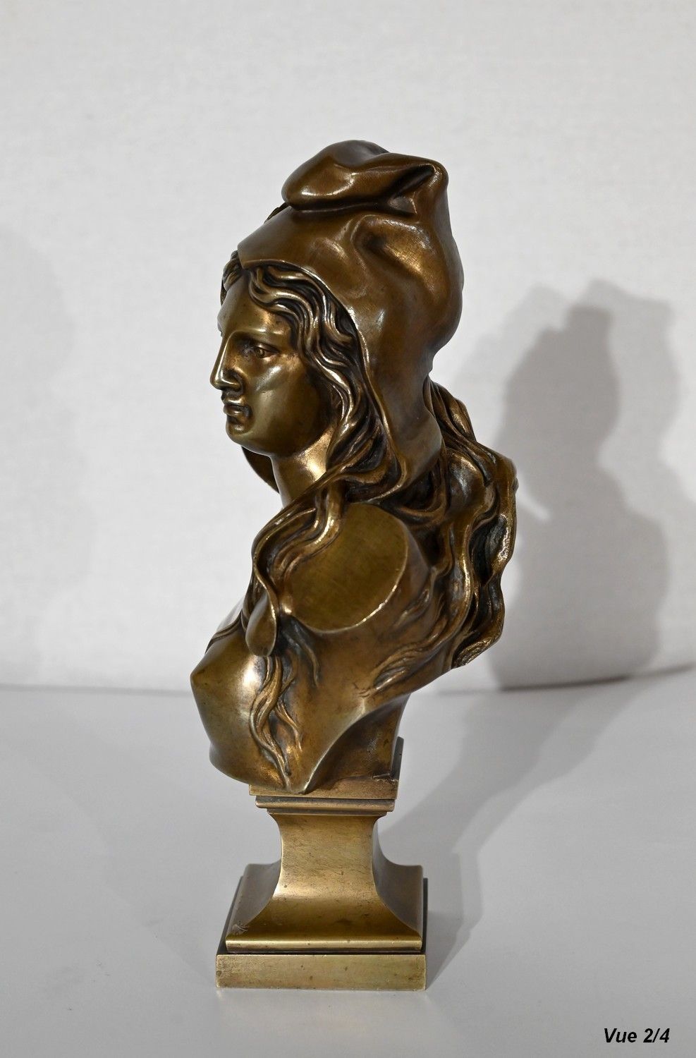 Art Bust Of Marianne In Bronze  Early 20th Century photo