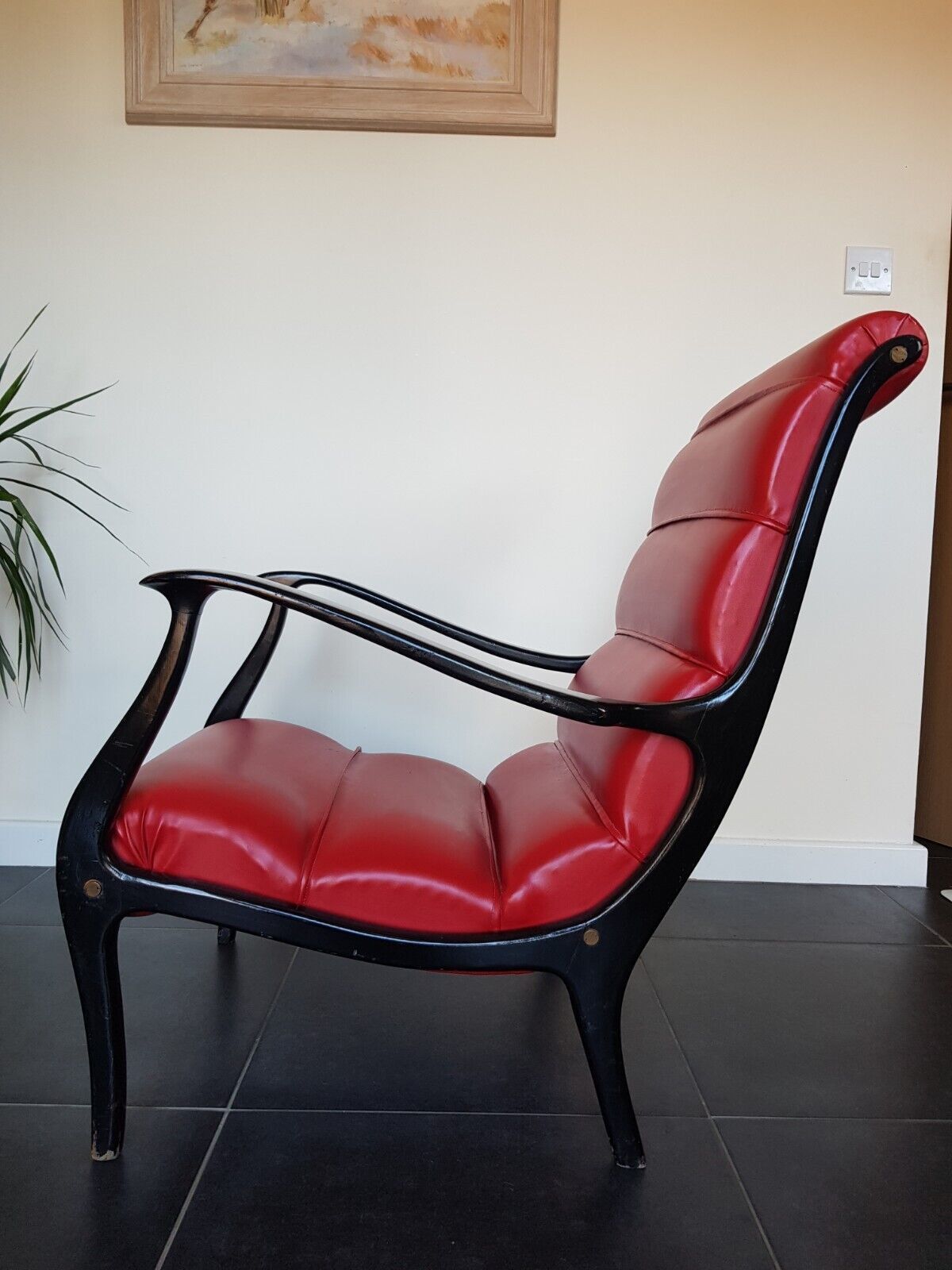 Italian Ezio Longhi 50s Mid Century Armchair For Elam 2 Available photo furniture