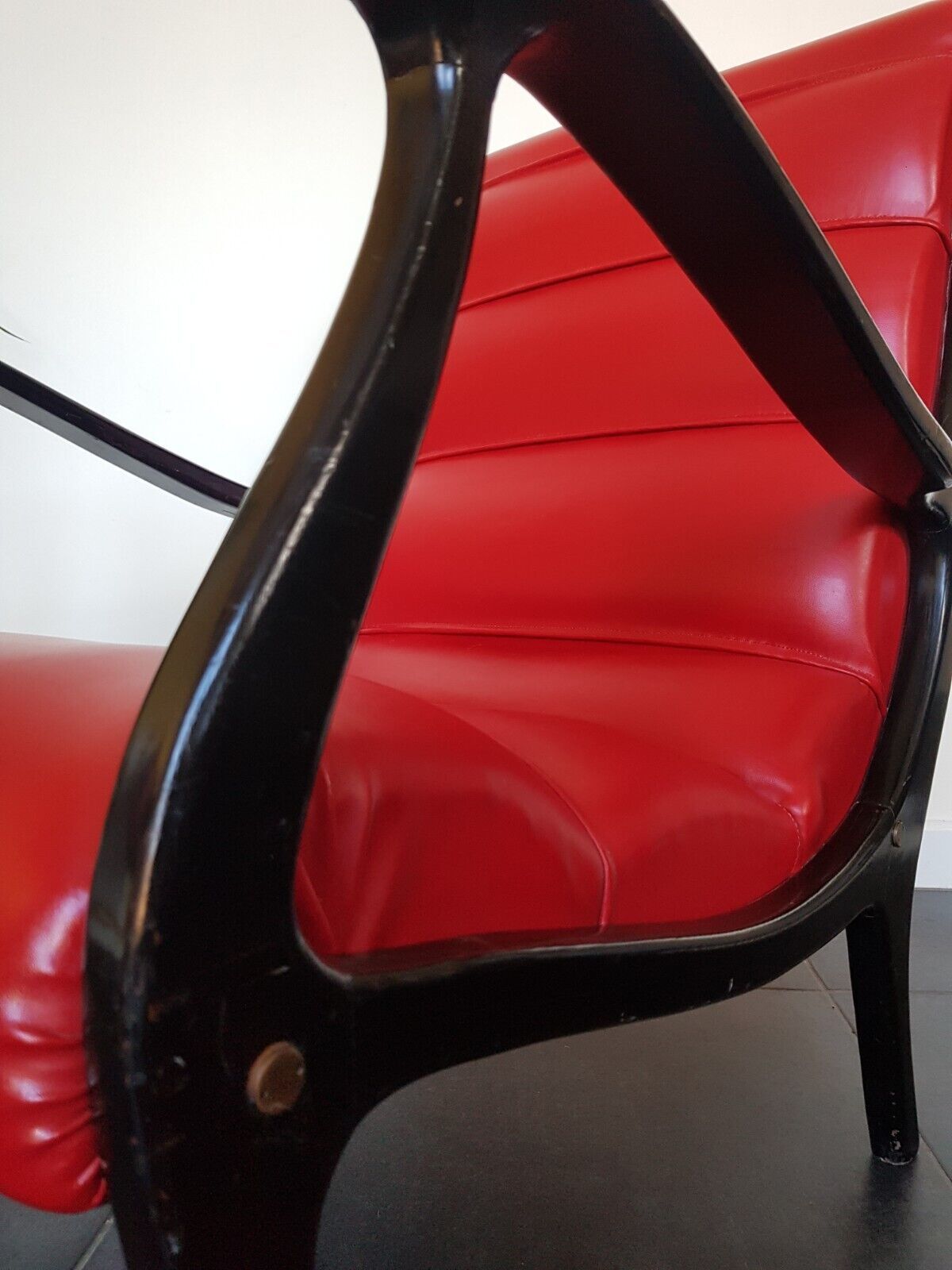 Italian Ezio Longhi 50s Mid Century Armchair For Elam 2 Available photo vinterior