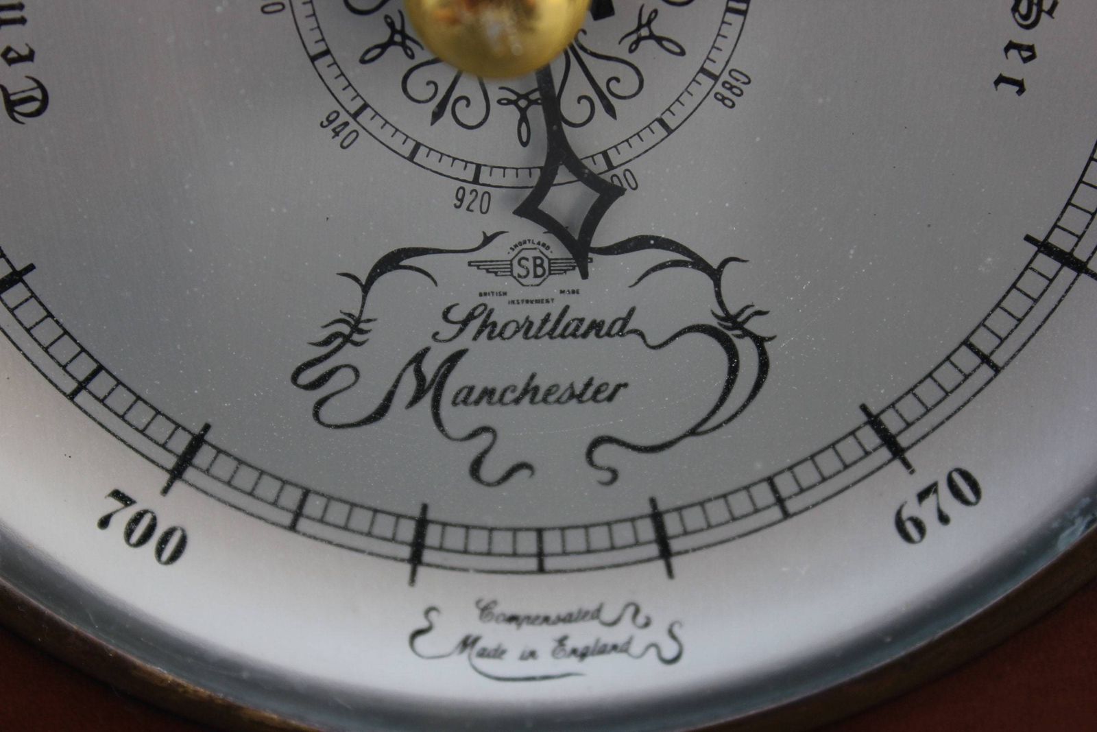 photo for sale Rare Standing Clock, Portable Thermometer, Barometer With Horse Hoof Stand, Bank Or Office Clock
