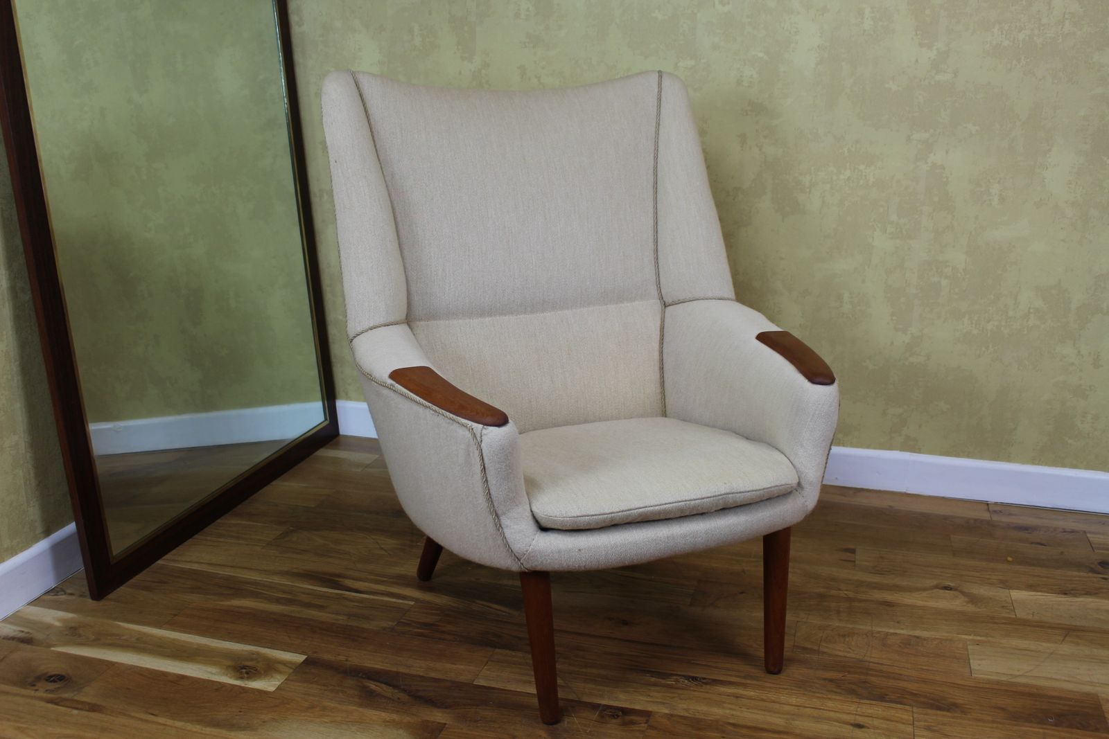 Kurt Ostervig High Back Teak Armchair By Rolschau Mobler Model 58 photo for sale