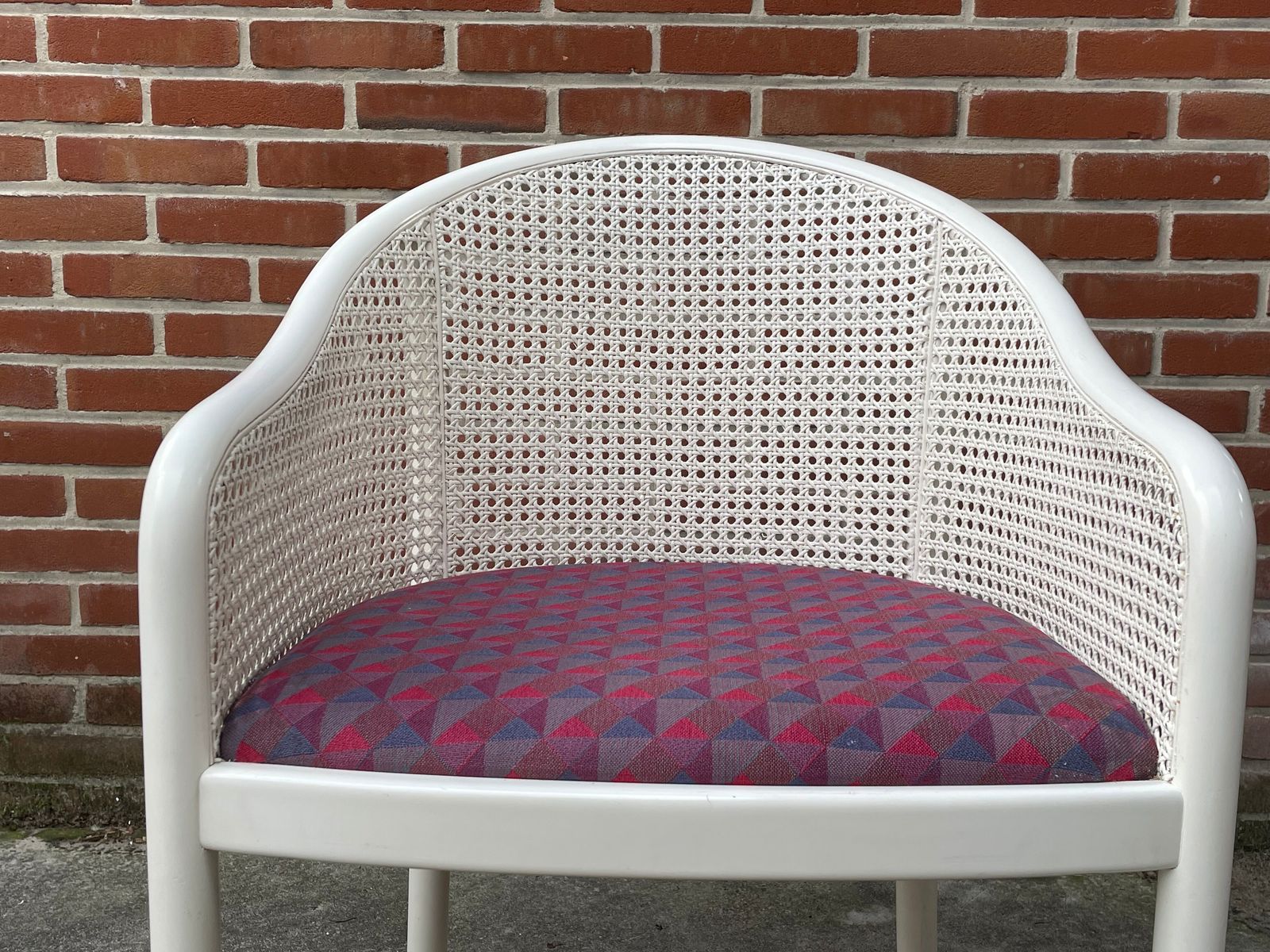 photo for sale Vintage Cane Armchair 80, 1980s