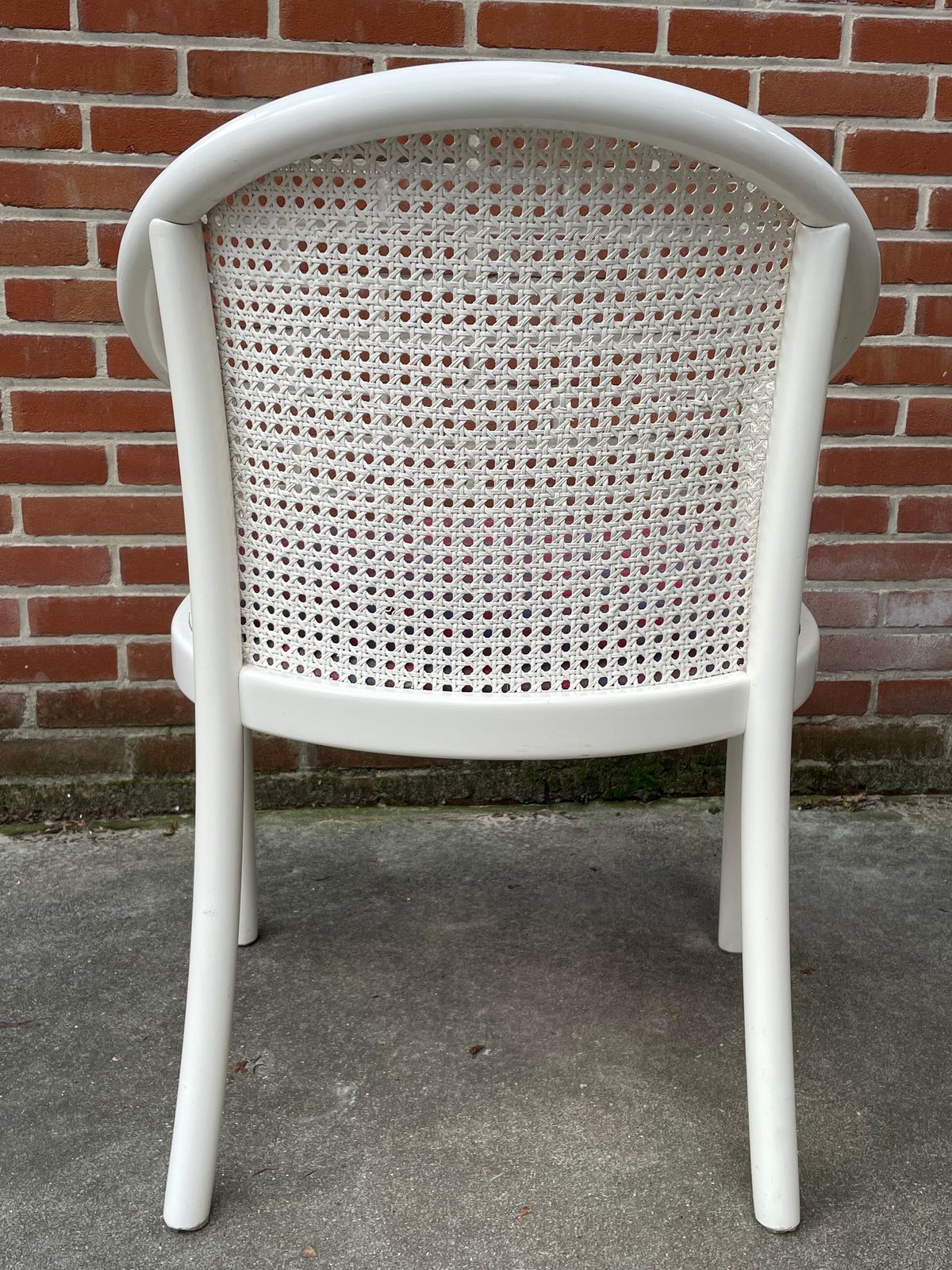 photo vintage Vintage Cane Armchair 80, 1980s