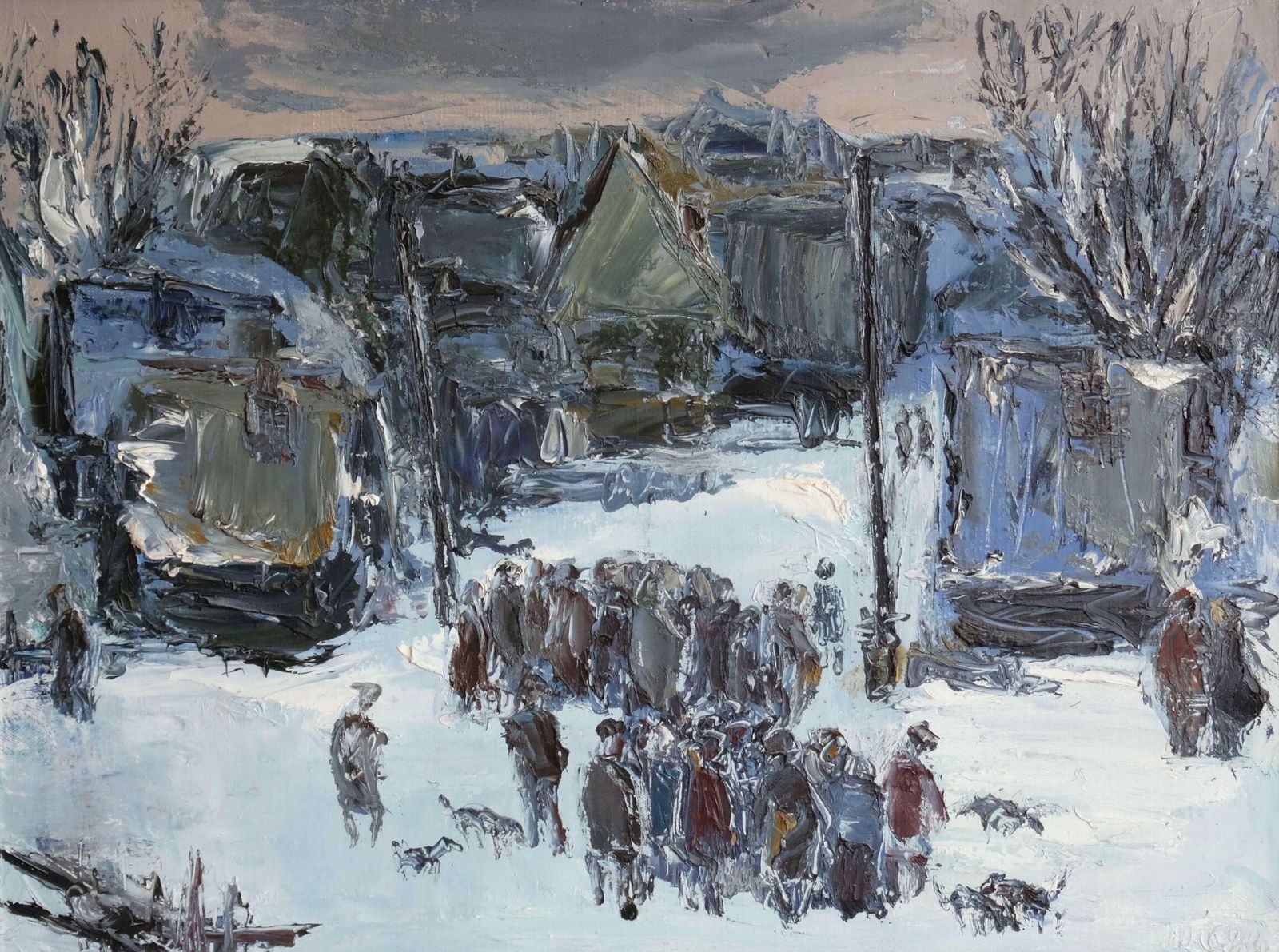 Anatoly Slepyshev Winter Landscape. 1984, Canvas, Oil