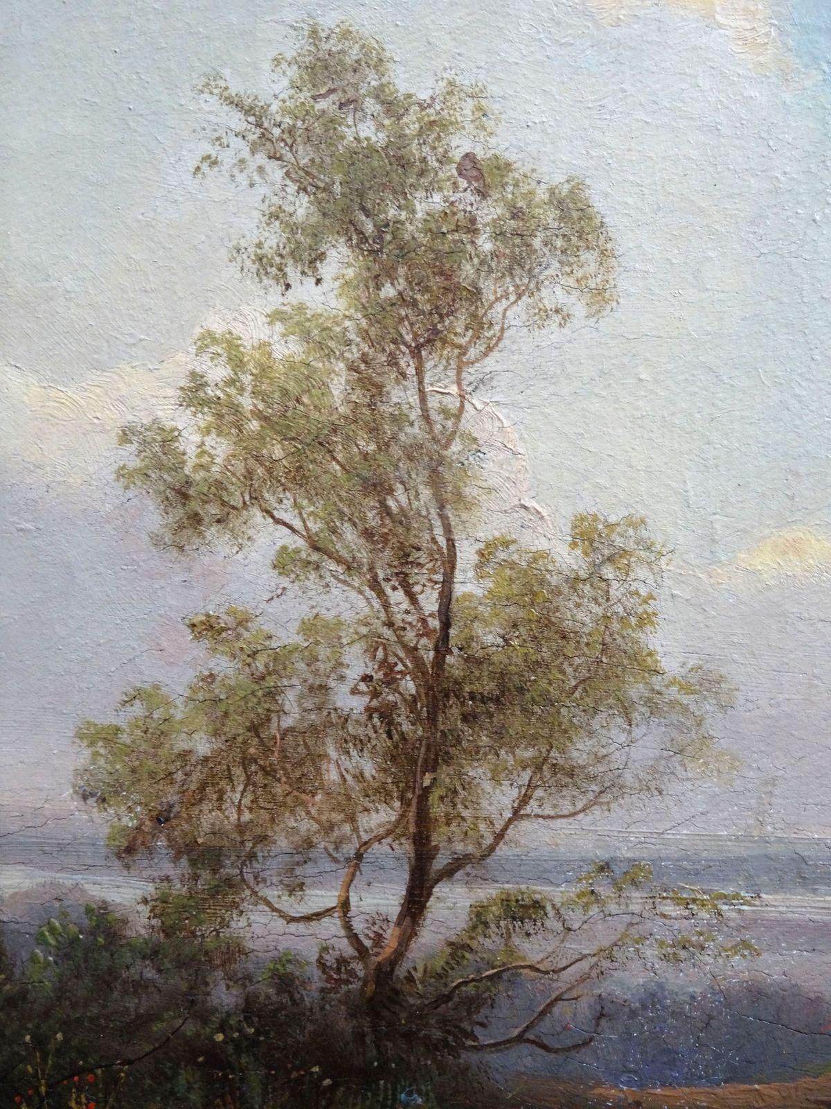 Julius Bayer Path By The Sea. 1869. Oil On Canvas photo vinterior