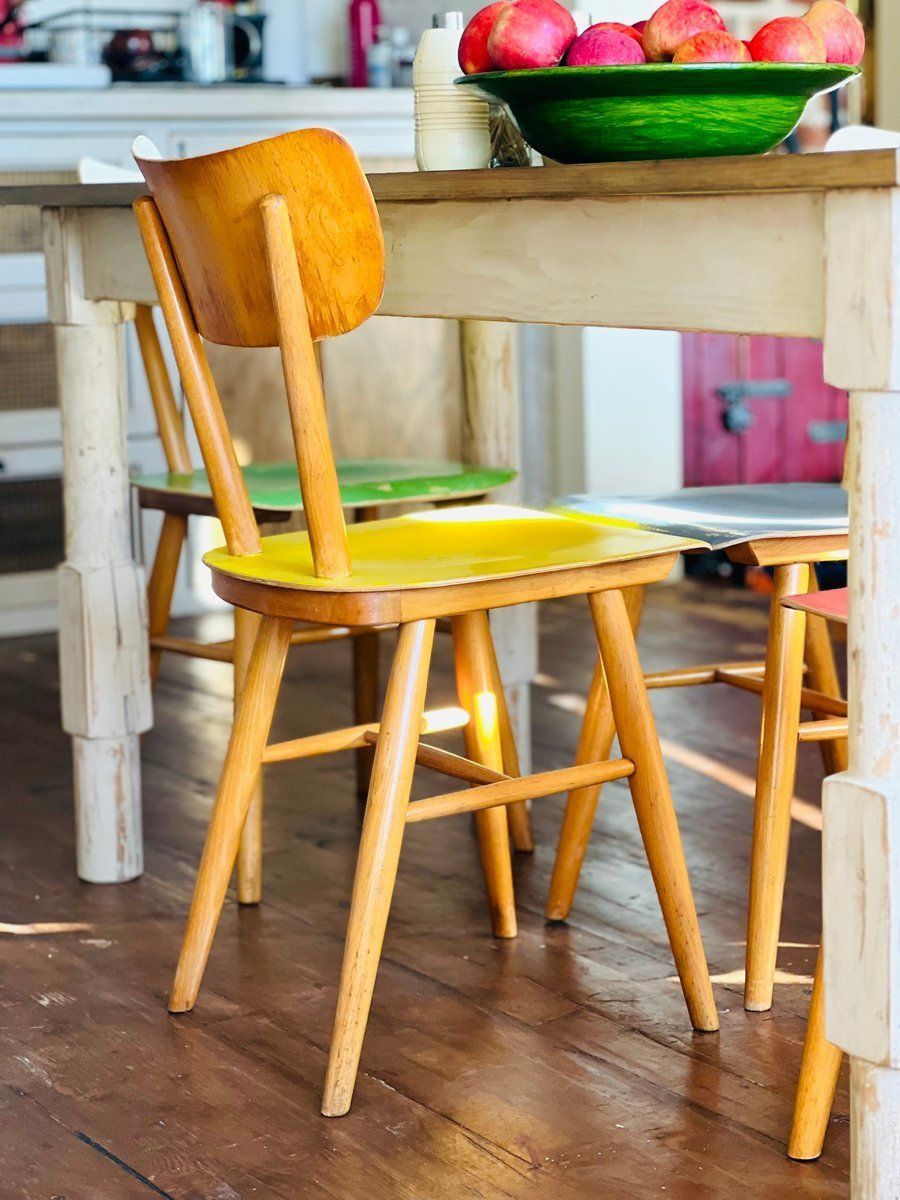 photo buy Eetkamerstoelen Van Ton, Ca. Jaren 1960, Set Van 4