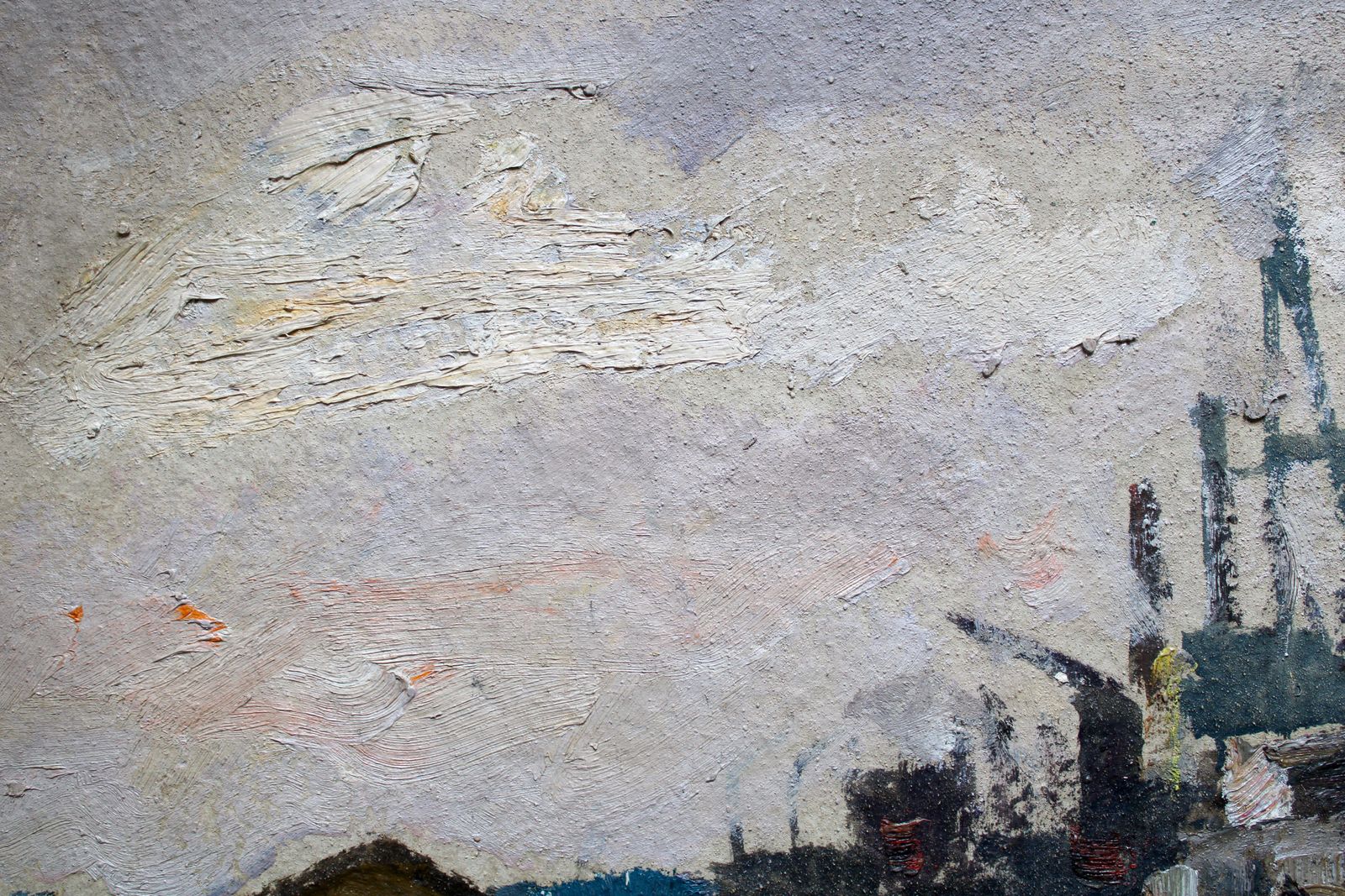 Nikolajs Breikss At The Port. 1966, Oil On Cardboard photo for sale