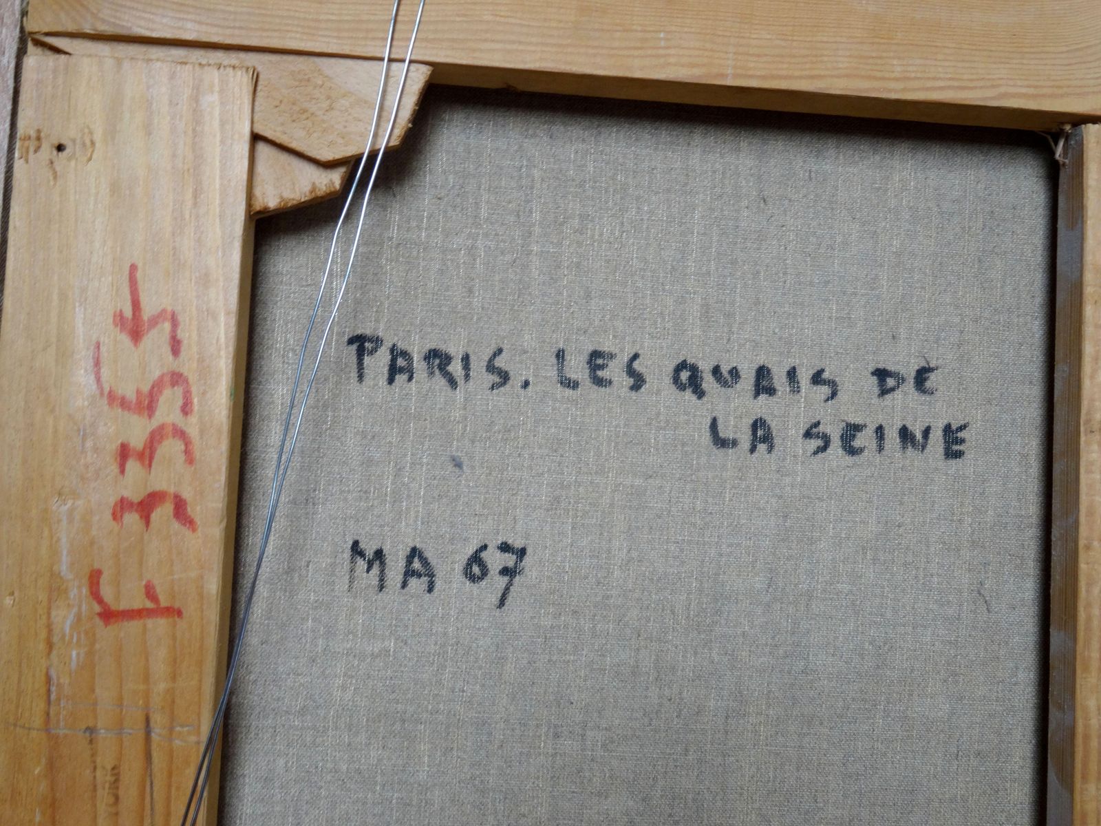 Art Paris Banks Of The Seine 1961 Oil On Canvas photo