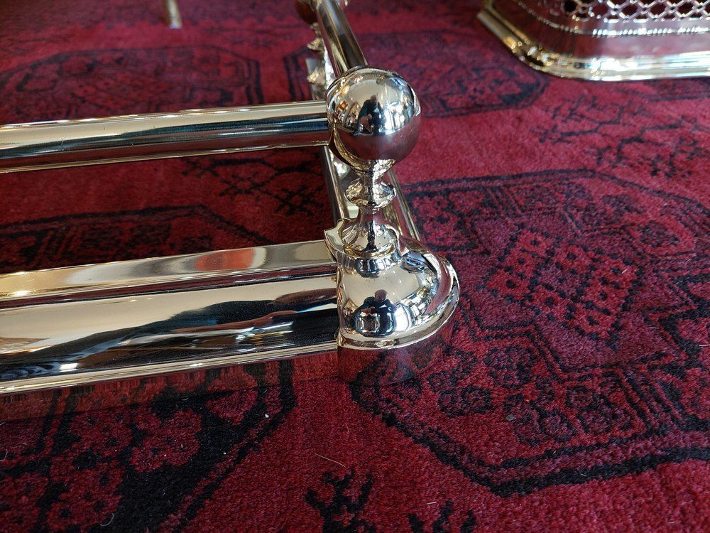 Adjustable Brass Fire Curb Fender photo Home Fixtures