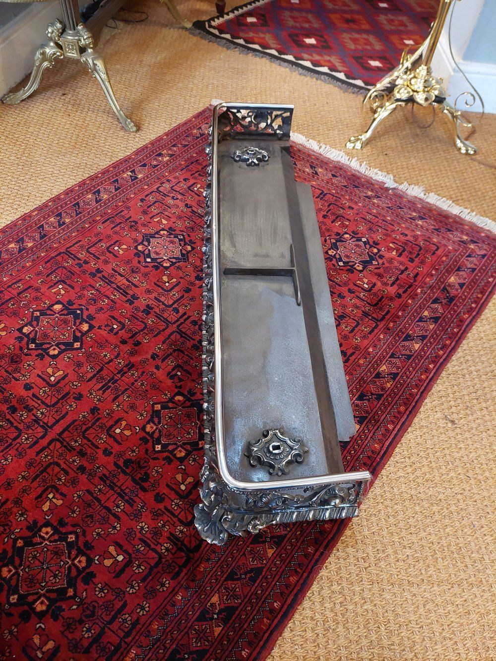 19thc Steel And Iron Fender, 1800s photo 450.0