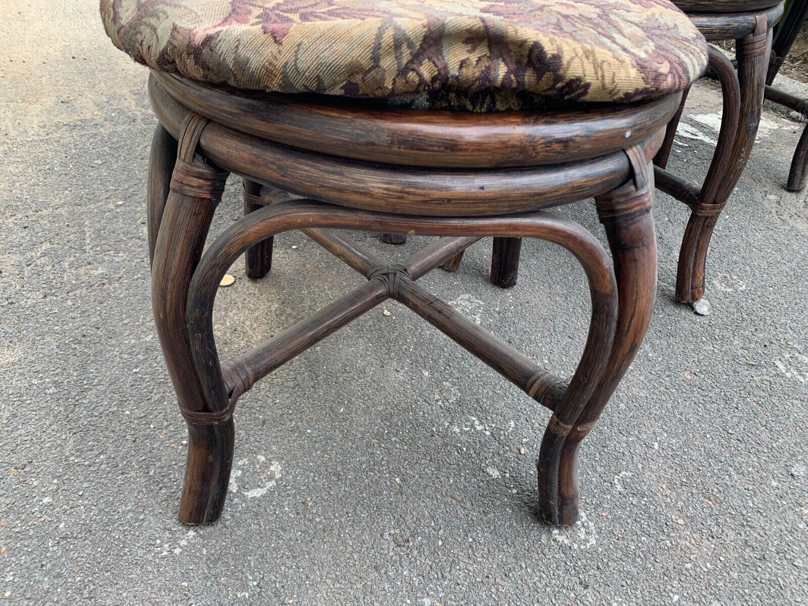 Suite Of Six 20th Century Curved Wicker Chairs photo furniture
