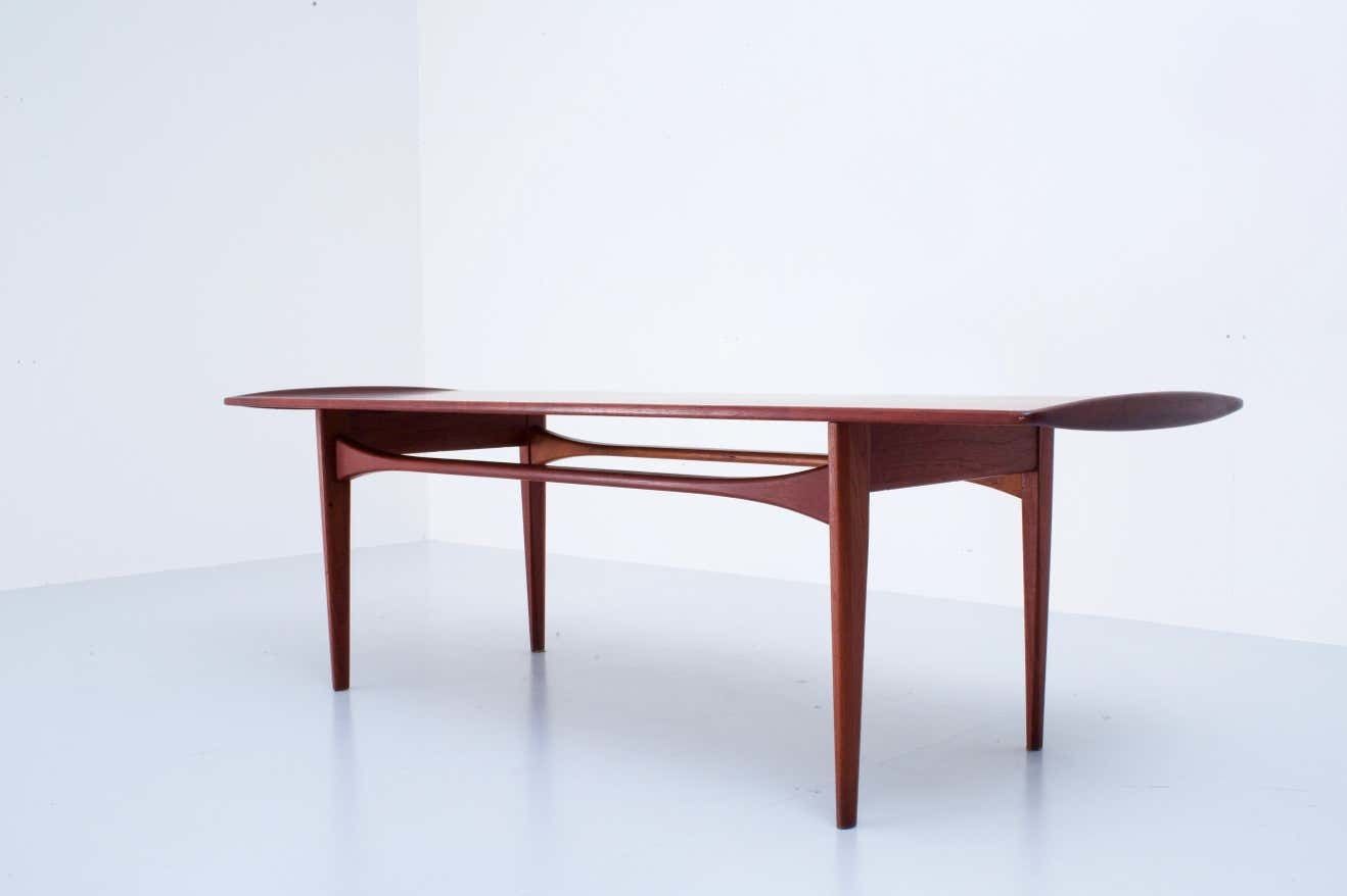 Tove & Edvard Kindt Larsen Teak Salontafel Voor France & Daverkosen, Denemarken photo for sale