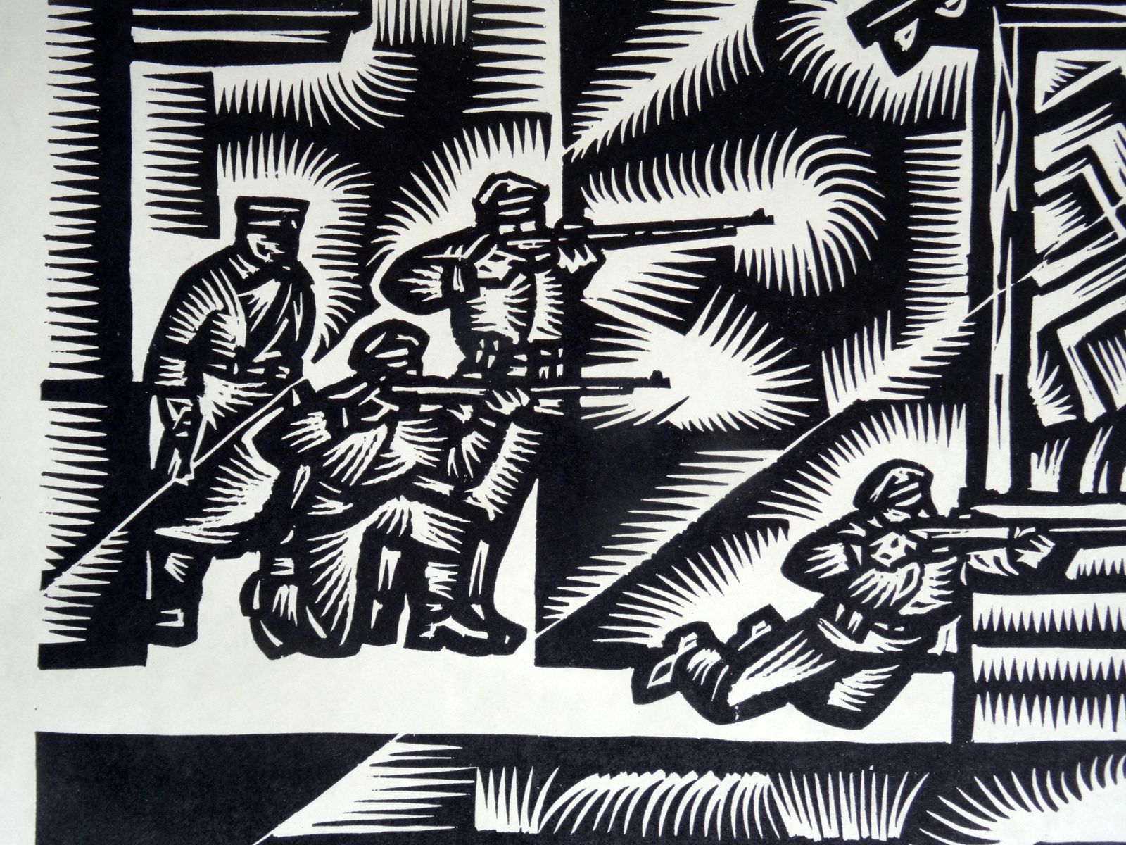Dainis Rozkalns Kazan. 1972, Linocut. photo Art