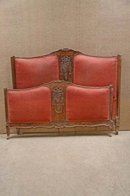 Louis XV Carved Double Bed, 1800s
