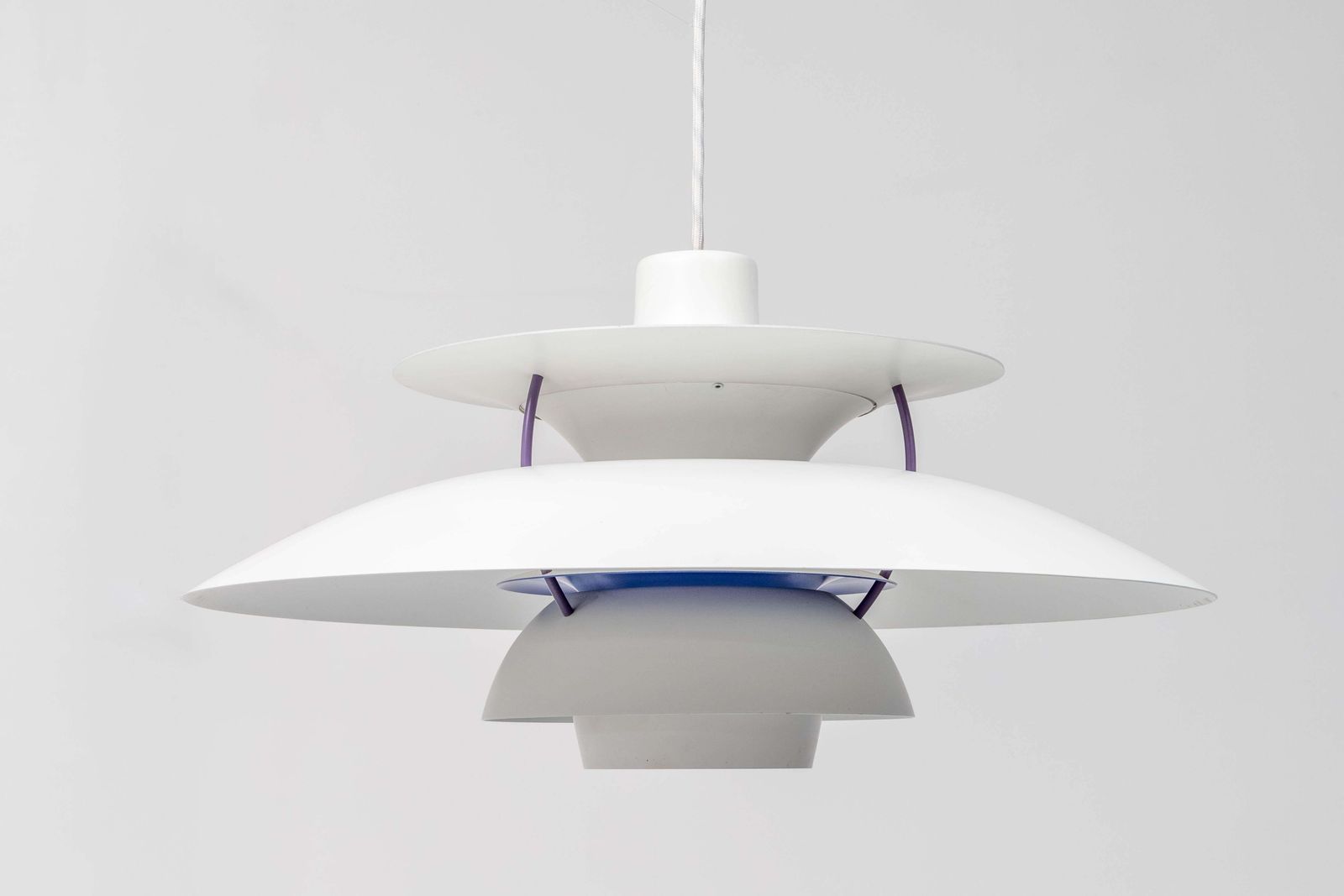 Ph5 Hanglamp Van Poul Henningsen Voor Louis Poulsen In Blauw En Grijs, Denemarken photo for sale