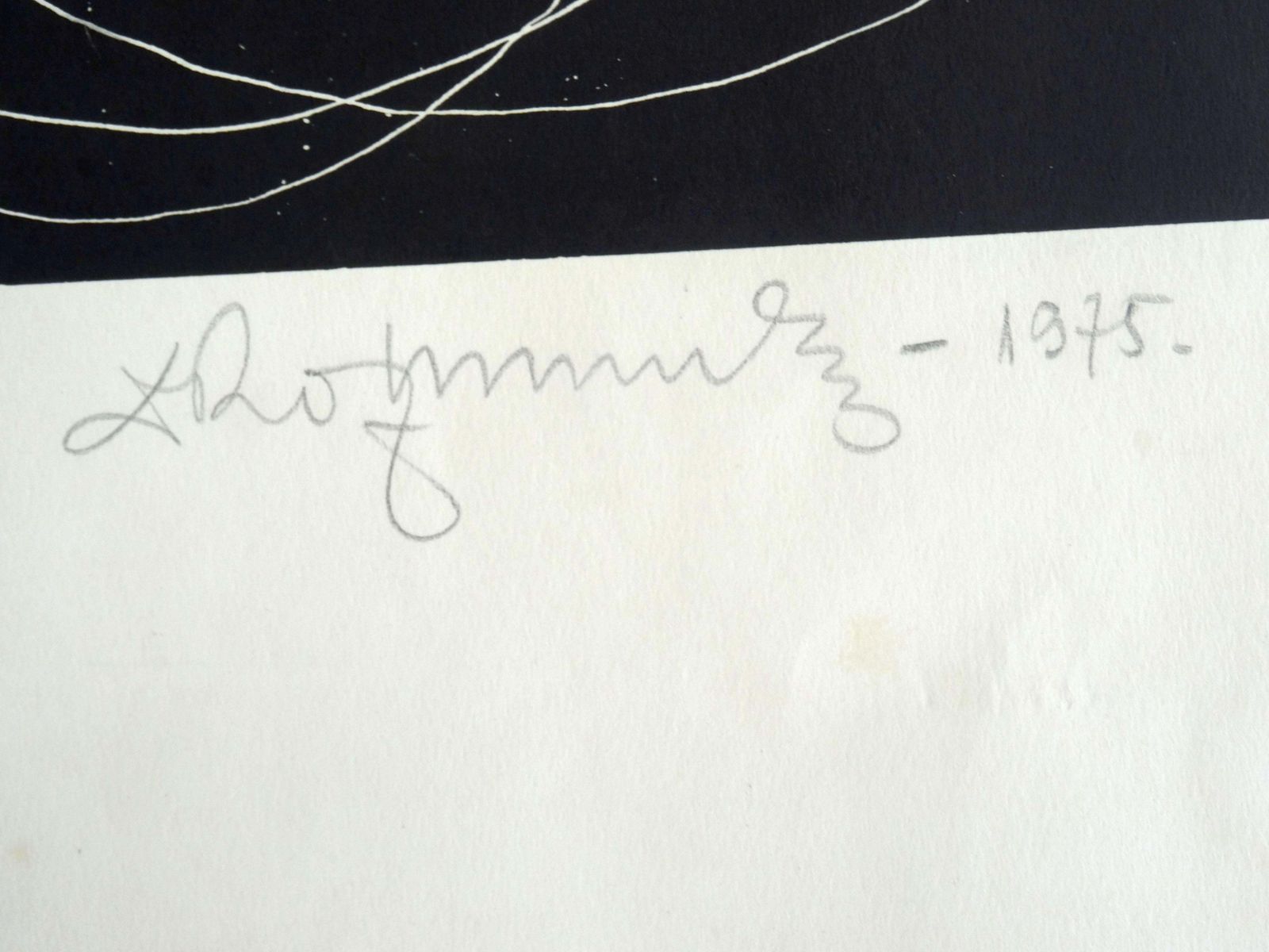 Dainis Rozkalns Wings. 1975., Woodcut 1975 photo for sale