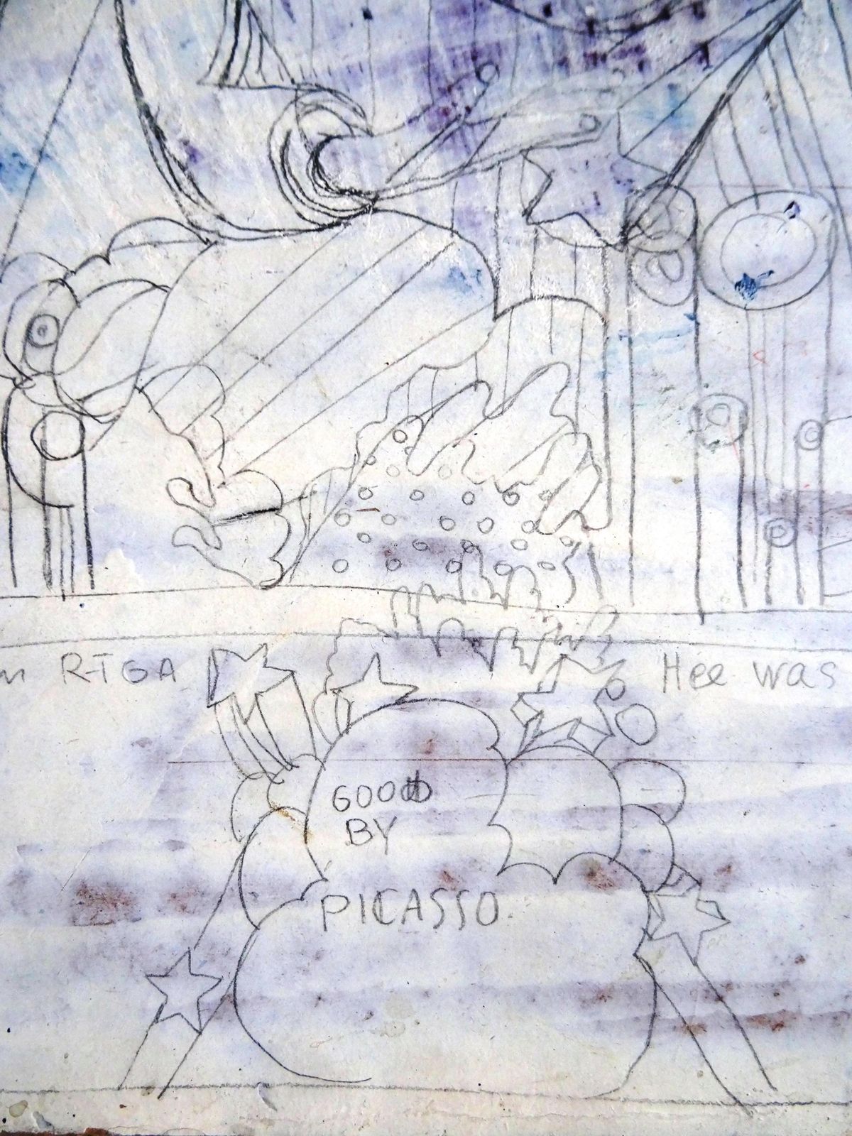 Vladimir Glushenkov Goodbye Picasso. Cardboard, Pencil photo furniture
