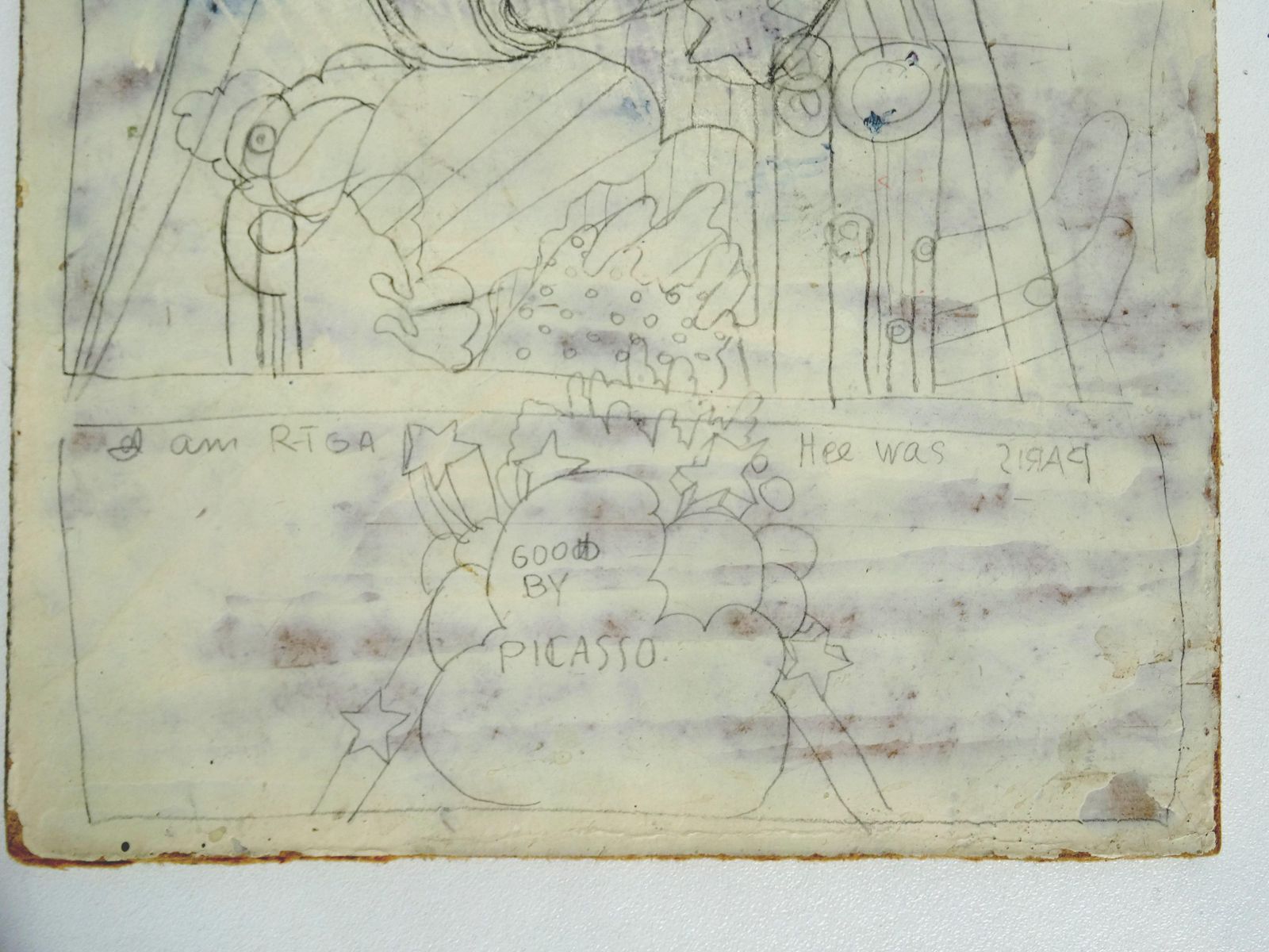 Vladimir Glushenkov Goodbye Picasso. Cardboard, Pencil photo vinterior