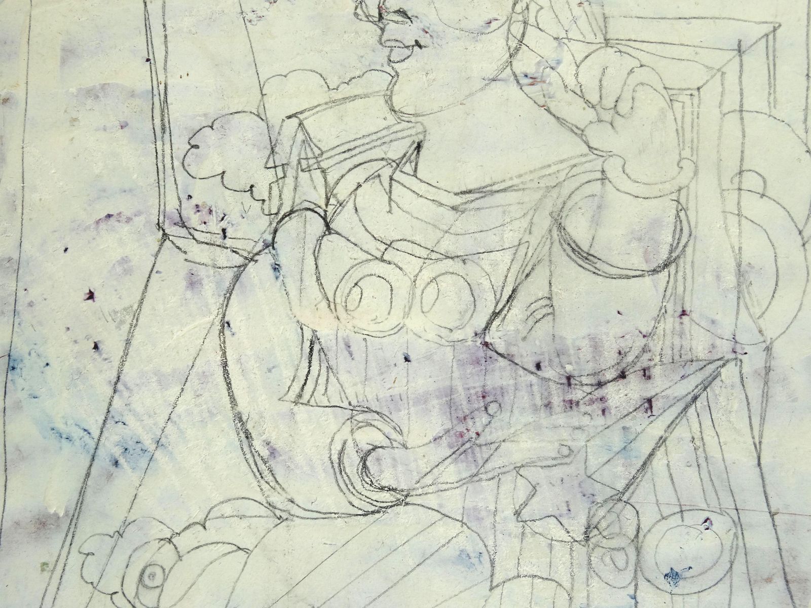 Vladimir Glushenkov Goodbye Picasso. Cardboard, Pencil photo buy