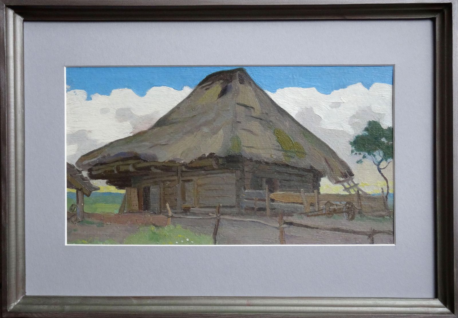 Aleksandrs Cirulis The Old Granary. Oil On Cardboard photo furniture