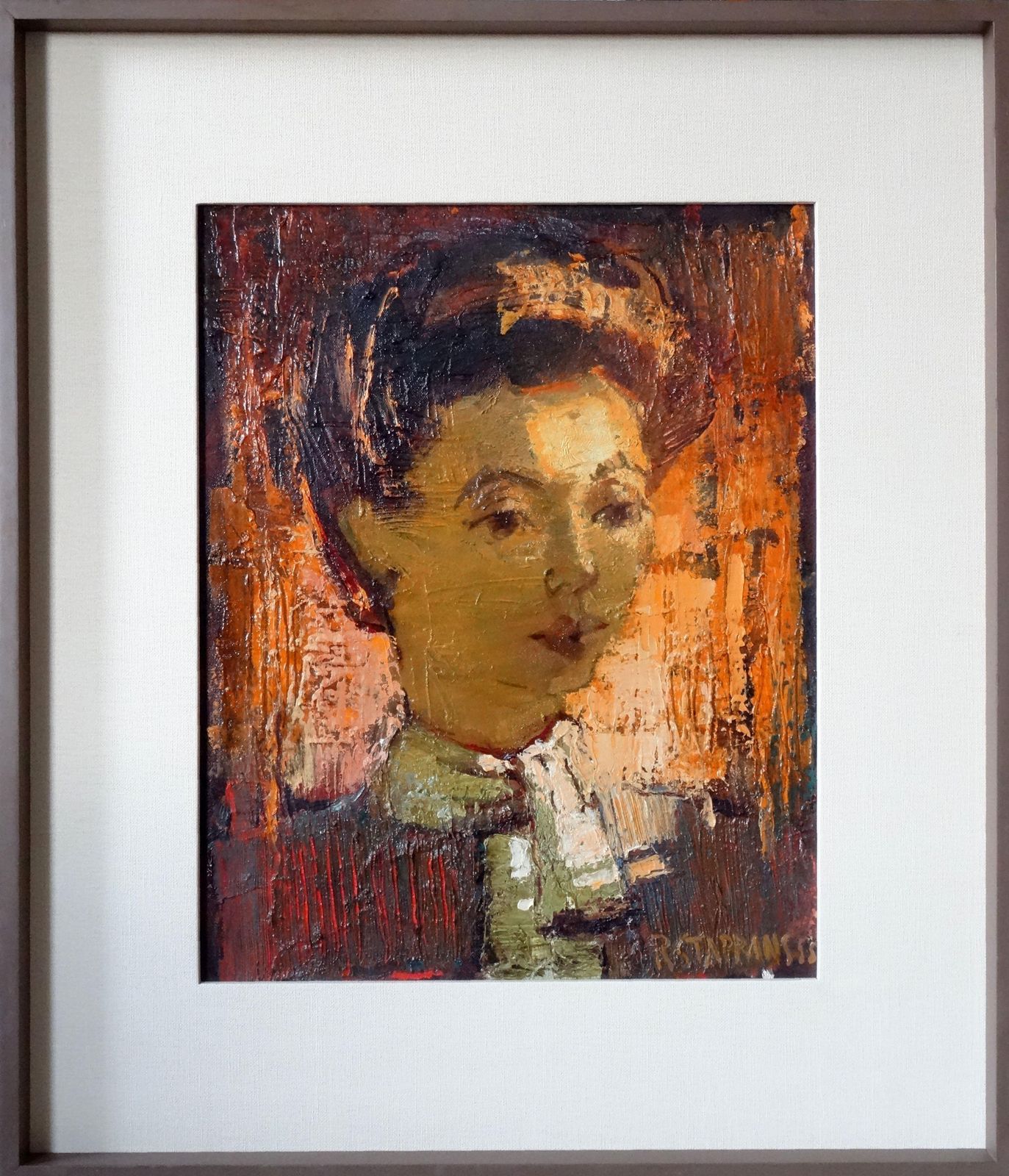 Raimonds Staprаns Woman Portrait. 1955, Oil On Canvas photo furniture