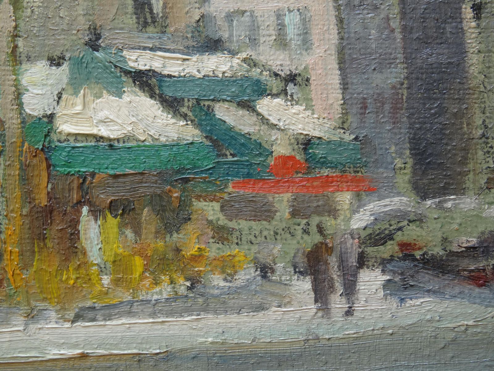 Constantine Kluge Saint Germain Des Prés Under The Snow. Oil On Canvas photo 7658.0