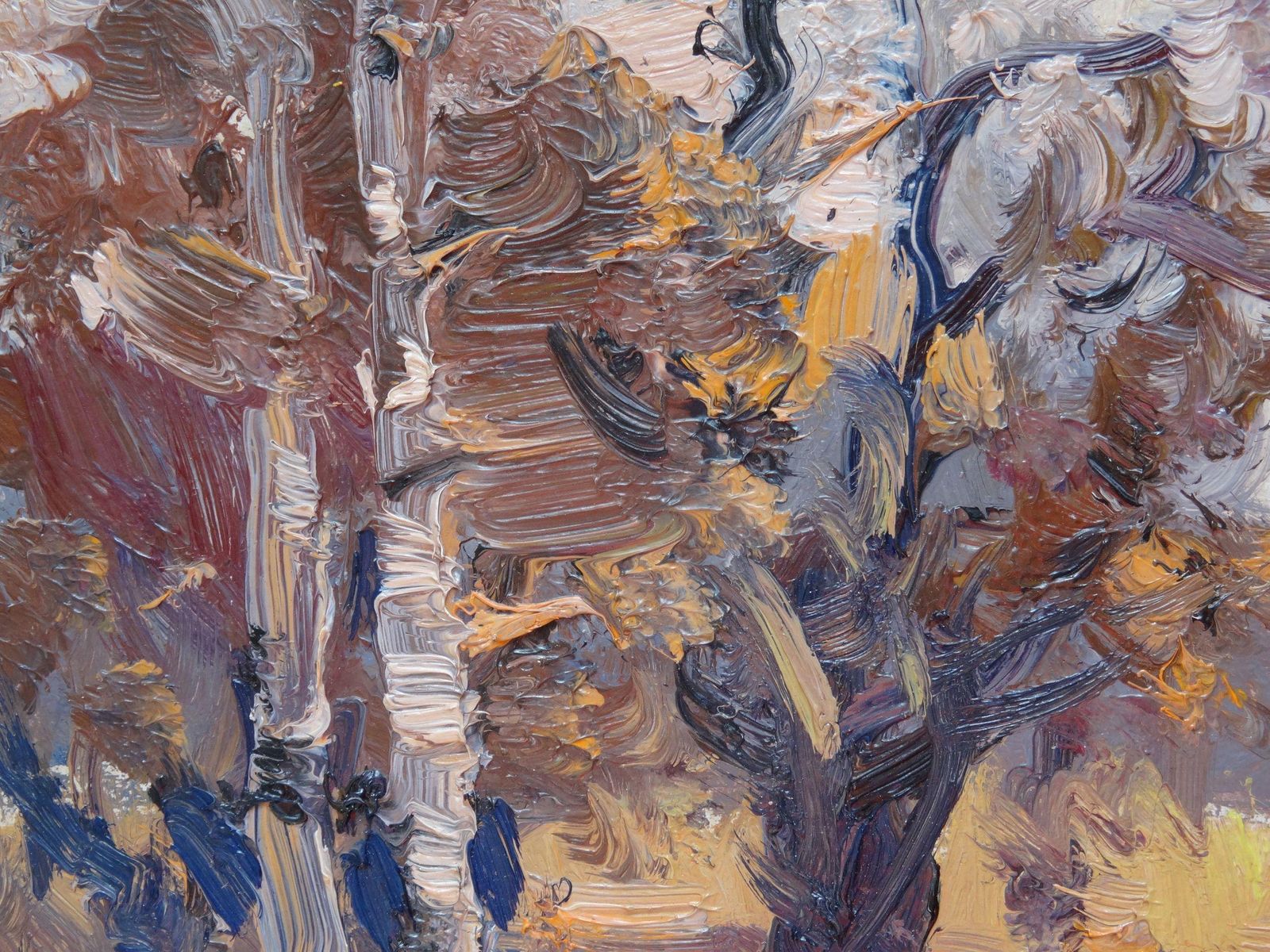 Edgars Vinters Autumn Landscape. Oil On Cardboard,1976 photo 420.0