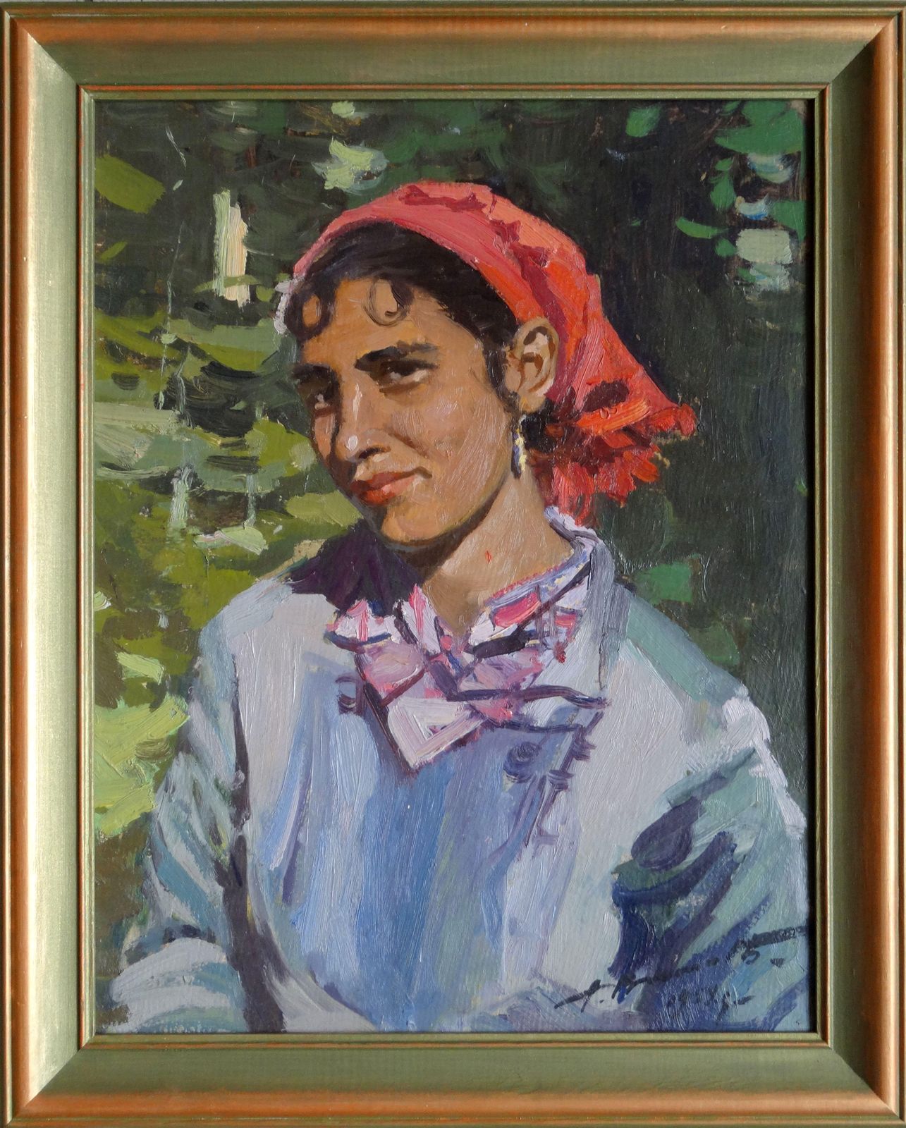 Alfejs Bromults Gypsy Woman. 1959., Oil On Cardboard, photo vinterior