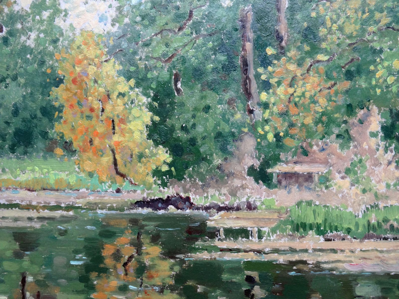 Vera Steinerte Berzina Autumn Landscape. Oil On Cardboard, photo Art